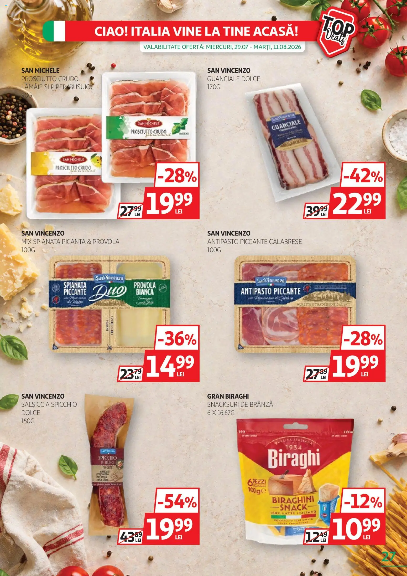 Catalog Auchan 29 Iulie - 10 August 2026 | Pagina 27 | Produse: Brânză, Piper, Lămâie