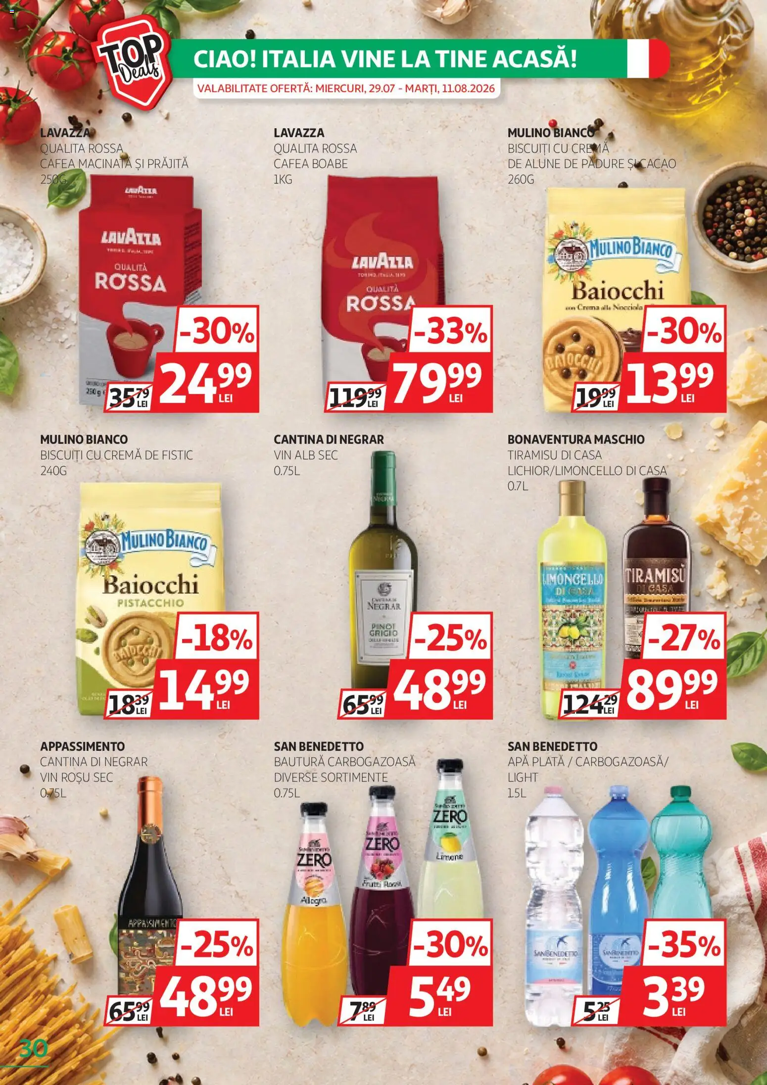 Catalog Auchan 29 Iulie - 10 August 2026 | Pagina 30 | Produse: Alune, Cremă, Fistic, Biscuiți