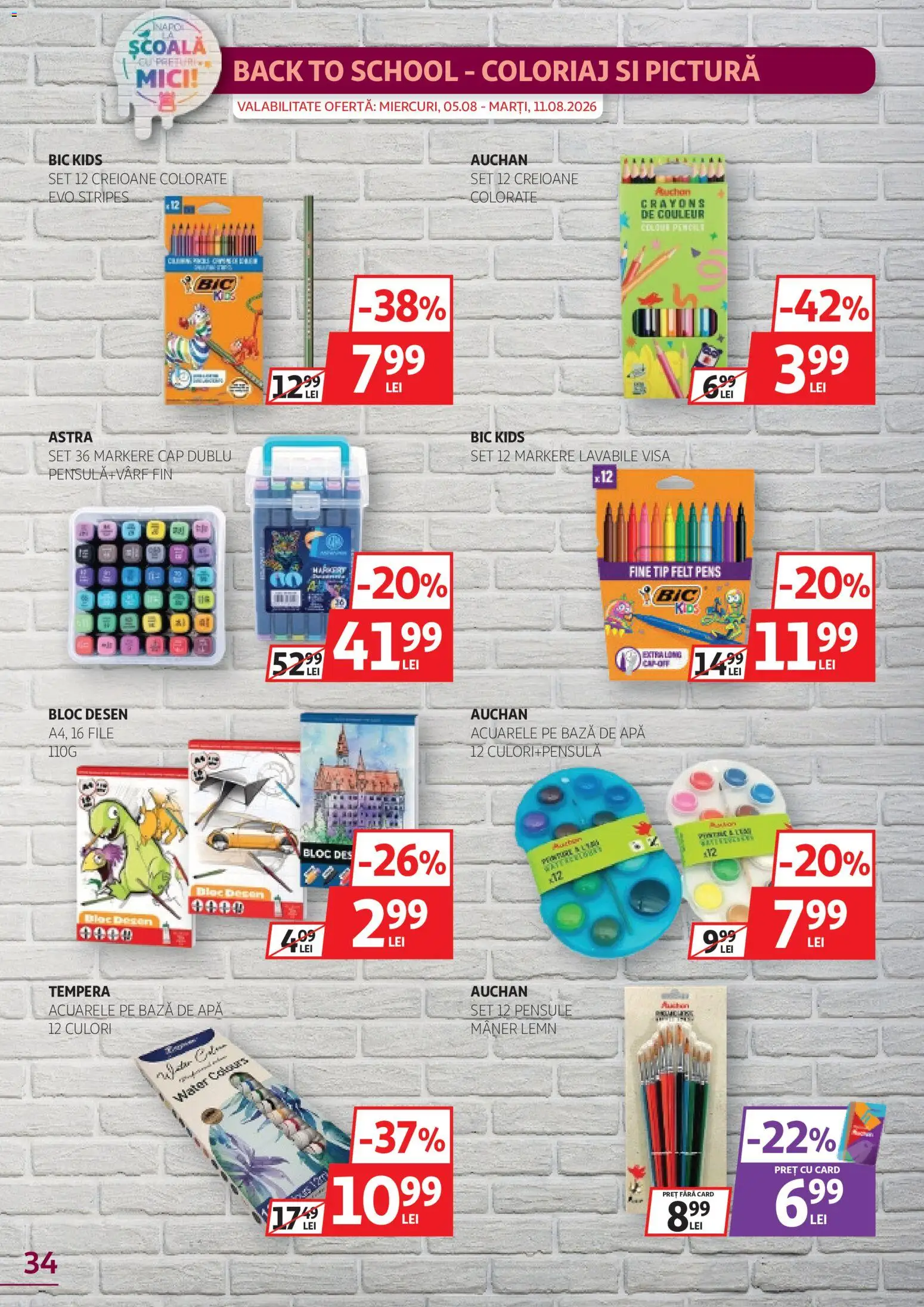 Catalog Auchan 29 Iulie - 10 August 2026 | Pagina 34 | Produse: Mâner, Mici, Apă