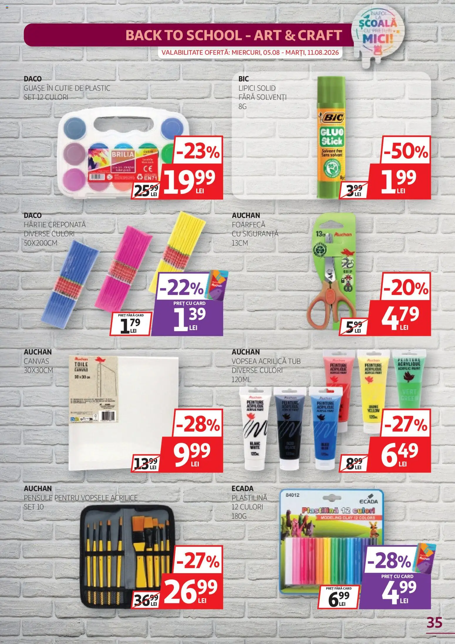 Catalog Auchan 29 Iulie - 10 August 2026 | Pagina 35 | Produse: Vopsea, Cutie, Mici