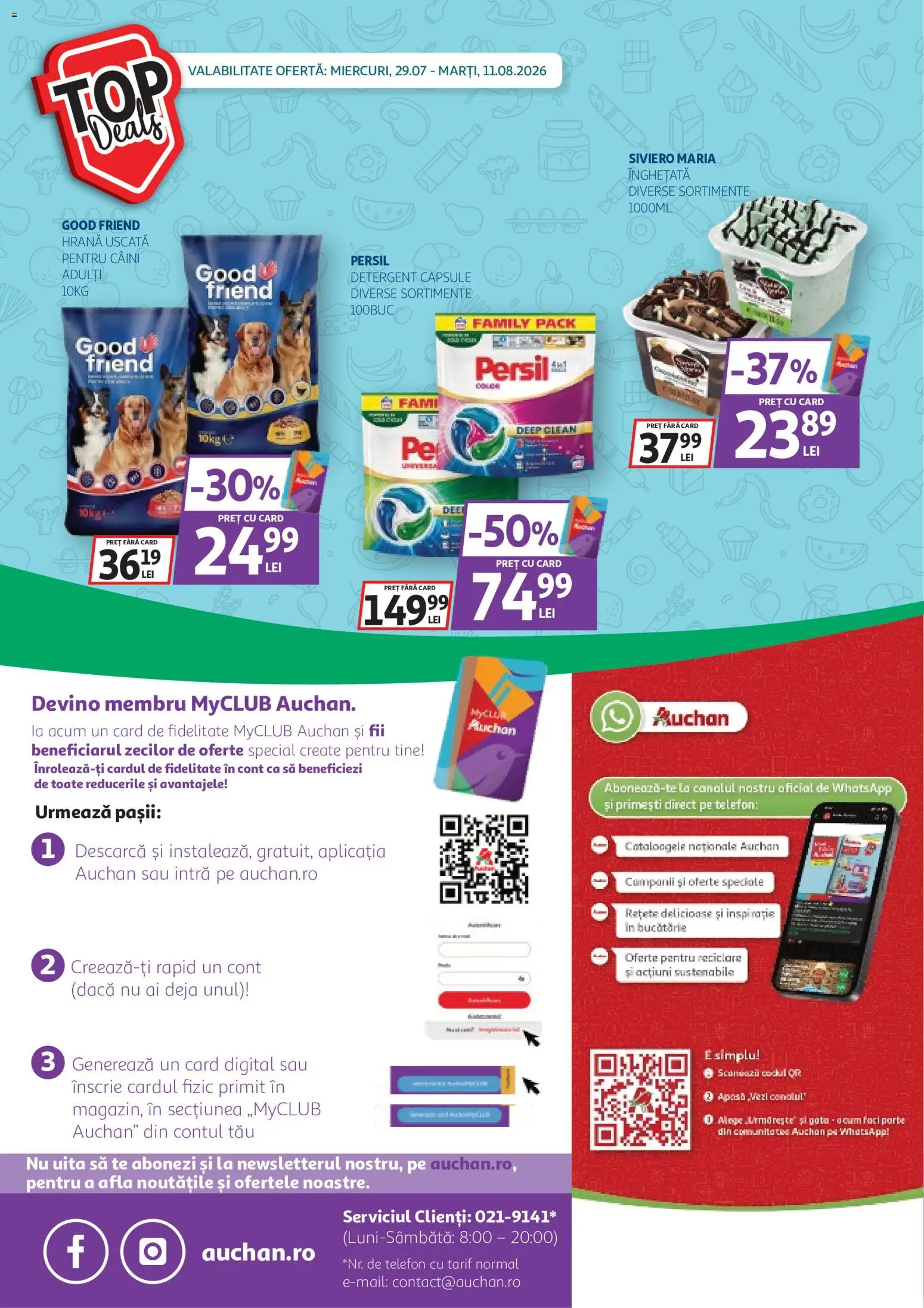 Catalog Auchan 29 Iulie - 10 August 2026 | Pagina 38 | Produse: Telefon, Pomelo, Detergent, Înghețată
