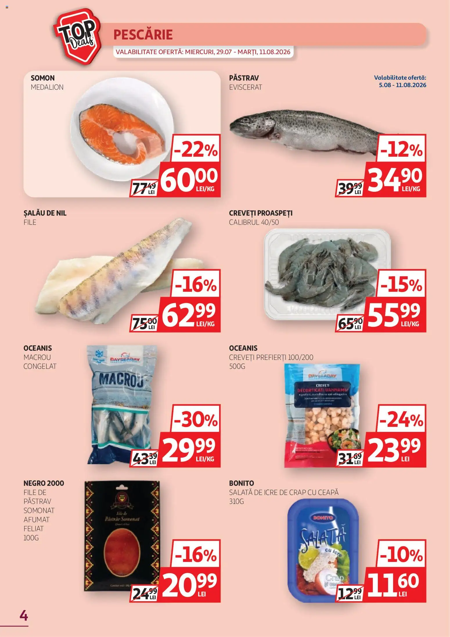 Catalog Auchan 29 Iulie - 10 August 2026 | Pagina 4 | Produse: Salată, Ceapă