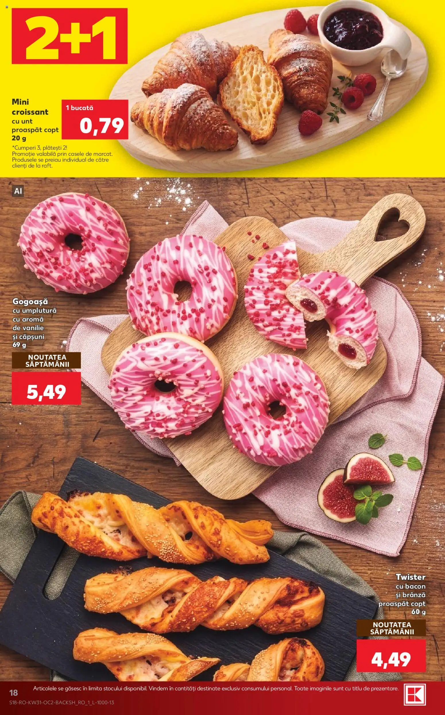 Catalog Kaufland 29 Iulie - 3 August 2026 | Pagina 18 | Produse: Bacon, Unt, Brânză, Căpșuni