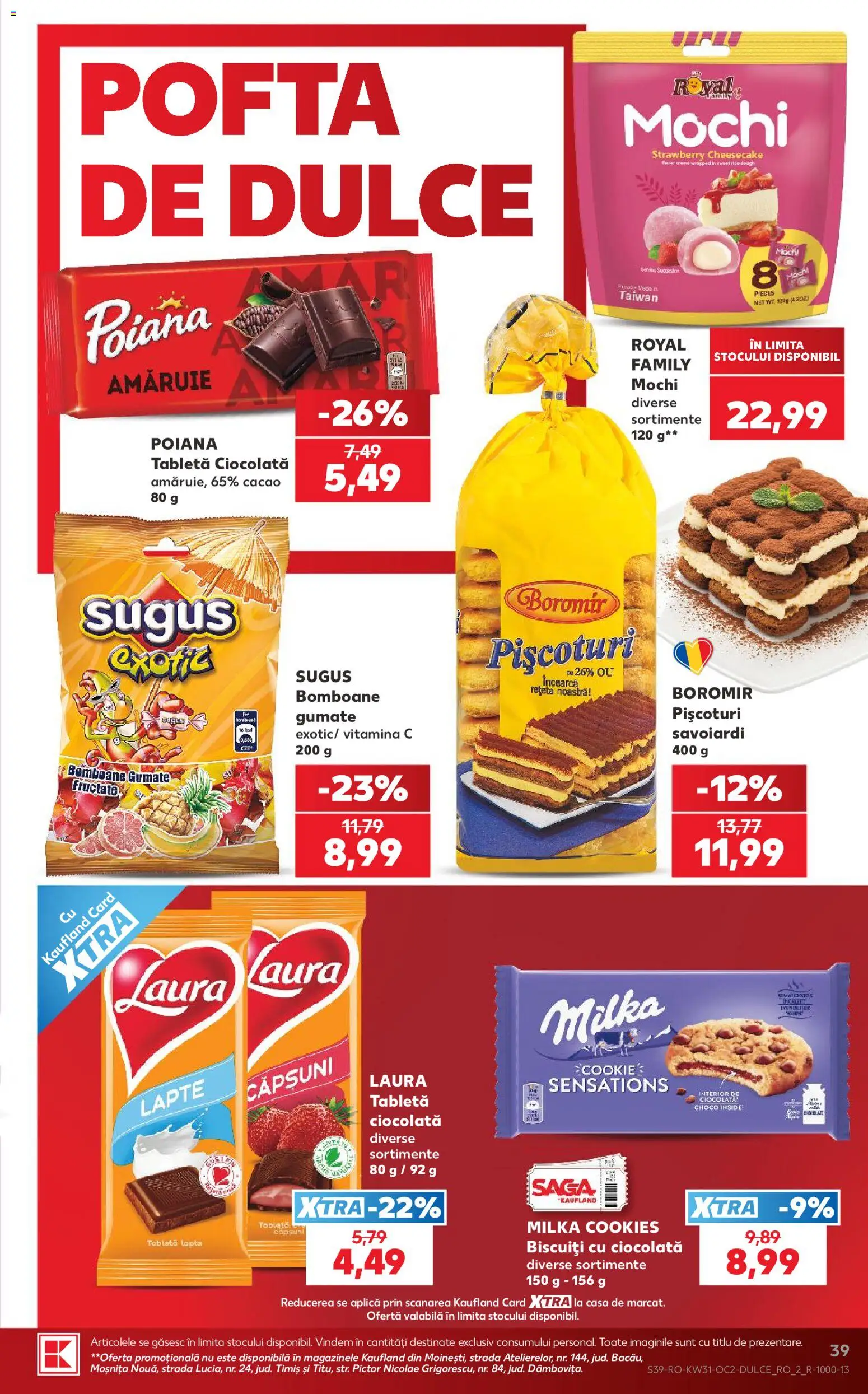Catalog Kaufland 29 Iulie - 3 August 2026 | Pagina 39 | Produse: Bomboane, Căpșuni, Cacao, Biscuiți