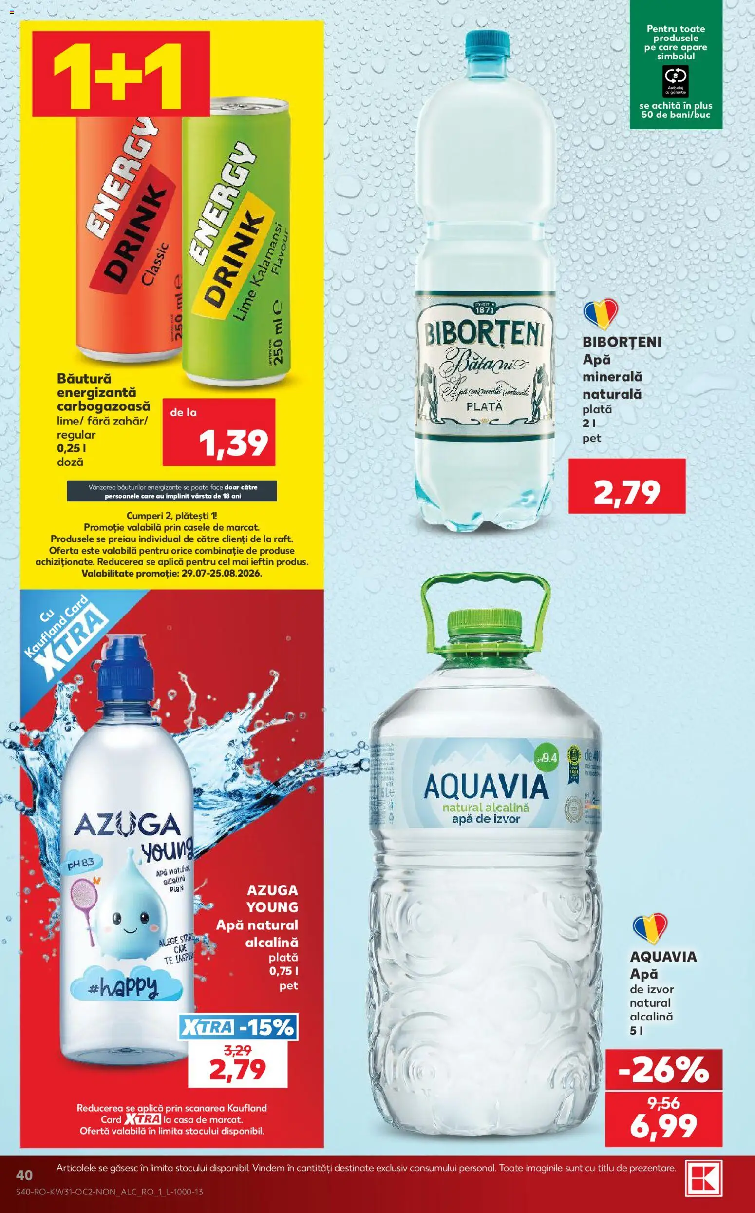 Catalog Kaufland 29 Iulie - 3 August 2026 | Pagina 40 | Produse: Lime, Apă