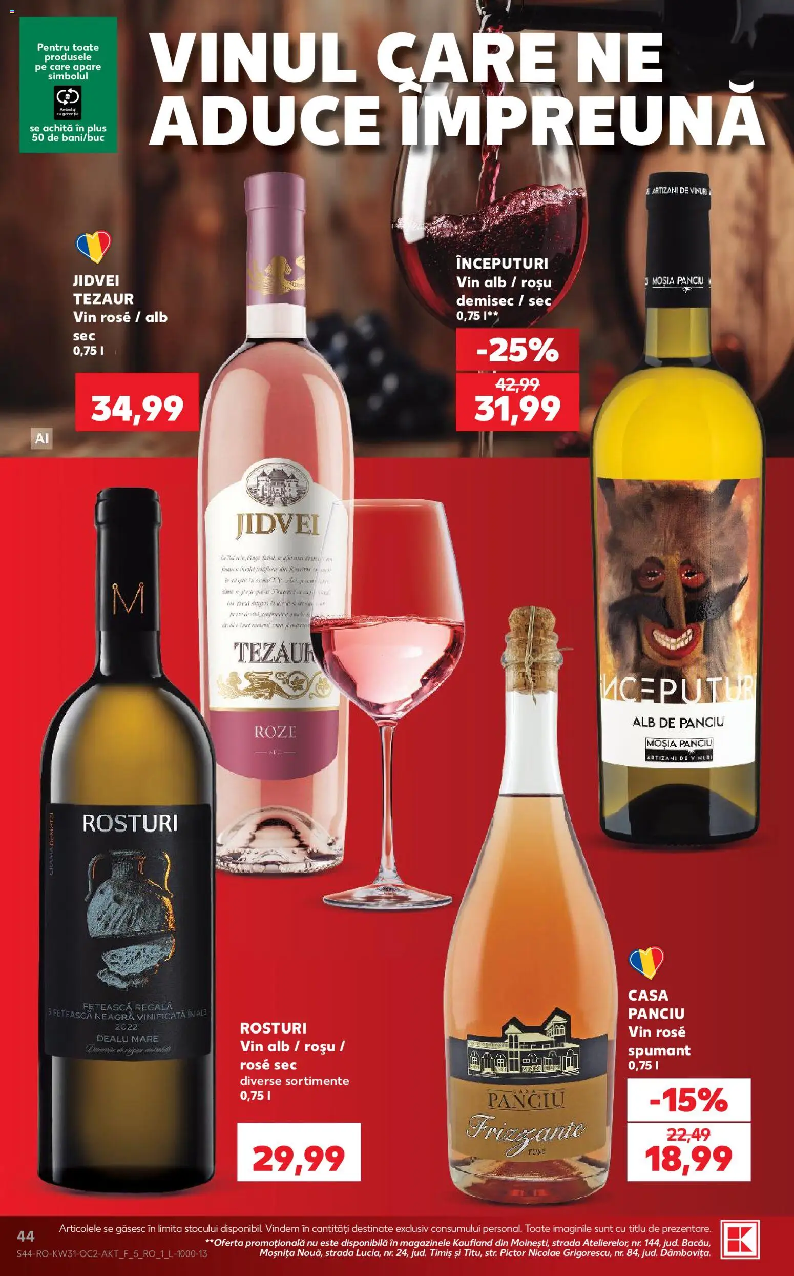 Catalog Kaufland 29 Iulie - 3 August 2026 | Pagina 44 | Produse: Vin