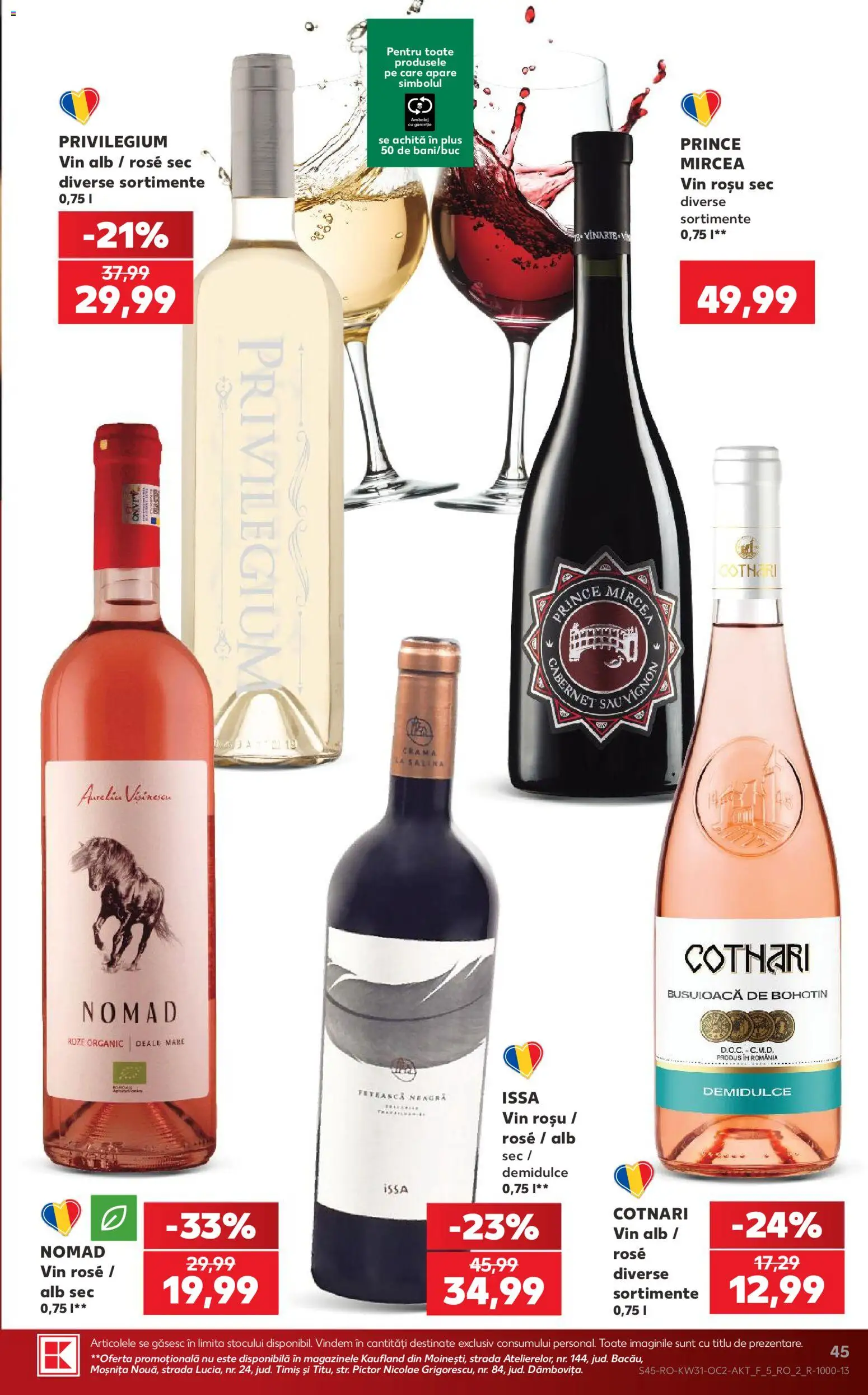 Catalog Kaufland 29 Iulie - 3 August 2026 | Pagina 45 | Produse: Vin