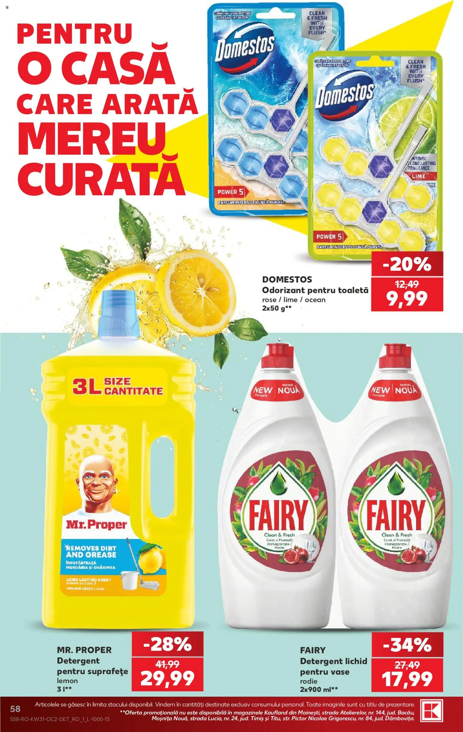 Catalog Kaufland 29 Iulie - 3 August 2026 | Pagina 58 | Produse: Lime, Pomelo, Parfum, Detergent