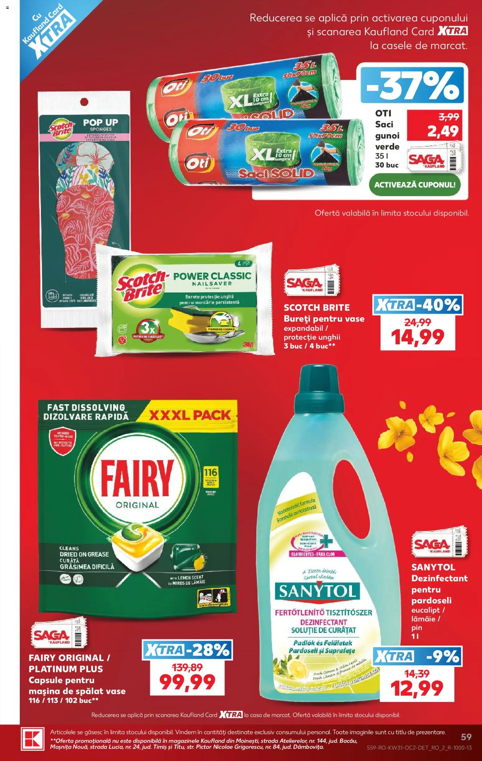 Catalog Kaufland 29 Iulie - 3 August 2026 | Pagina 59 | Produse: Mașină De Spălat, Mașină De Spălat Vase, Burete, Lămâie