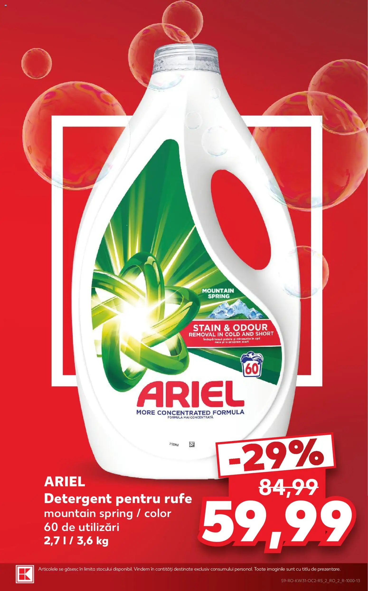 Catalog Kaufland 29 Iulie - 3 August 2026 | Pagina 9 | Produse: Detergent, Apă