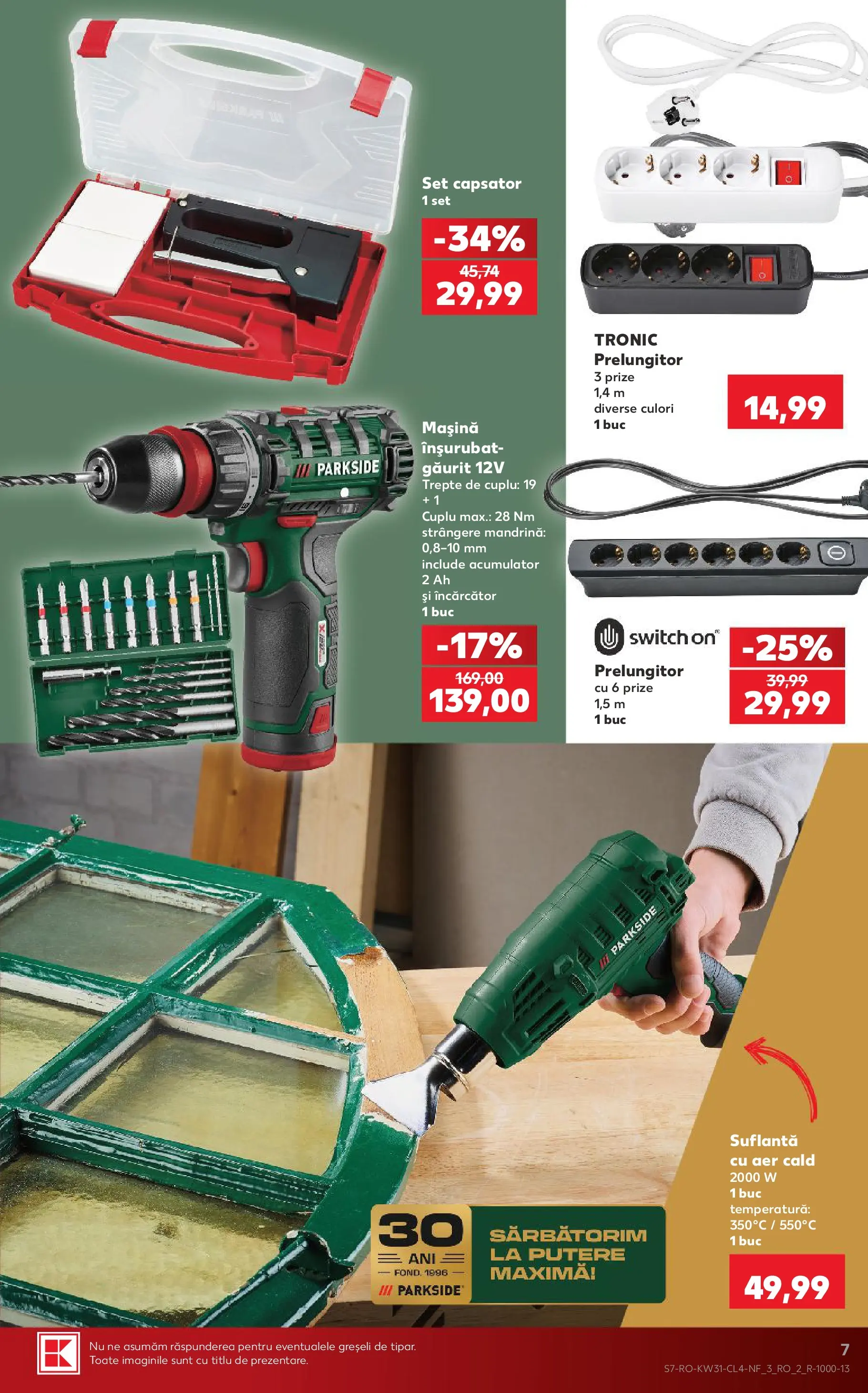 Catalog Kaufland 29 Iulie - 3 August 2026 | Pagina 7 | Produse: Prize, Încărcător, Prelungitor, Suflantă