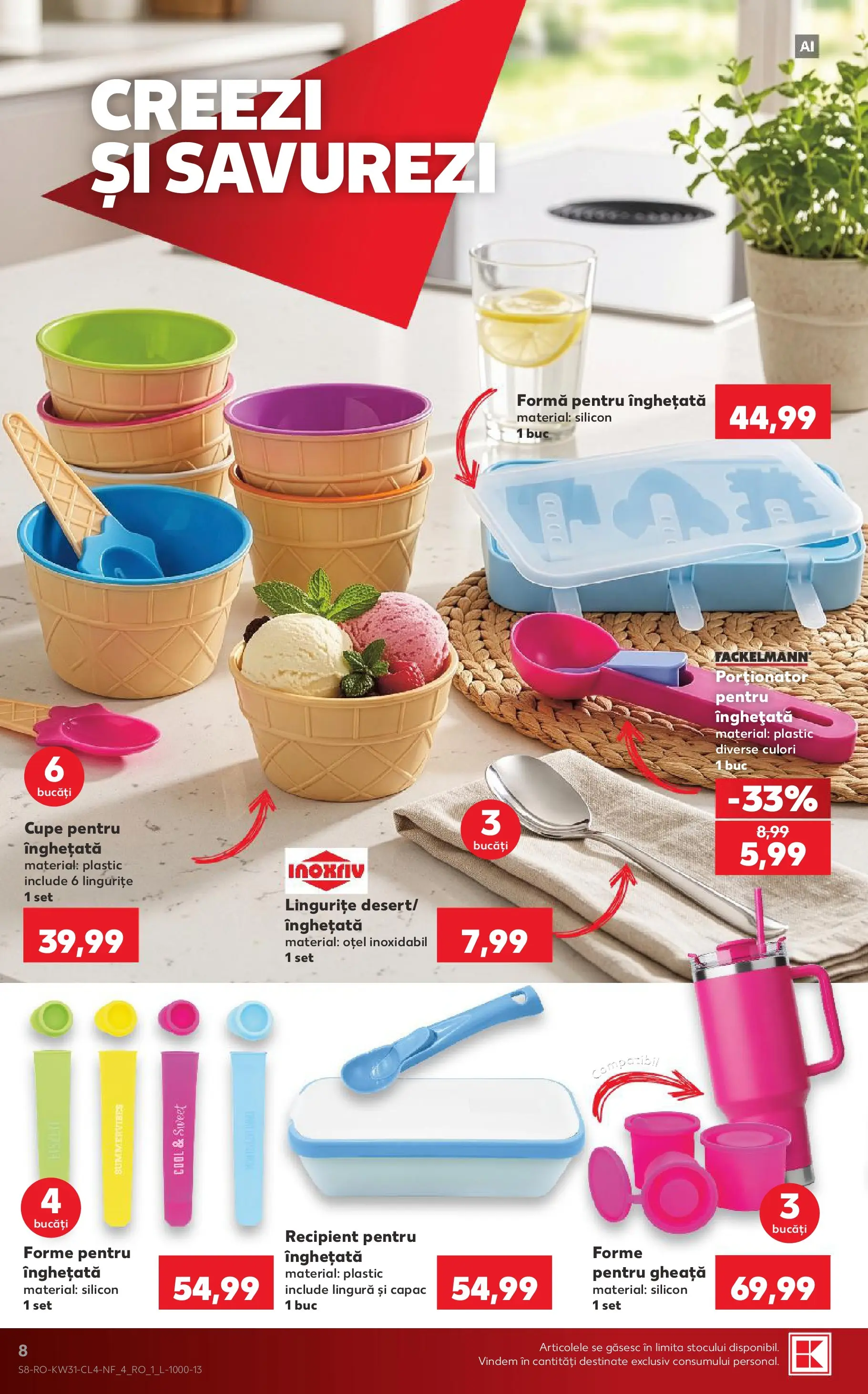 Catalog Kaufland 29 Iulie - 3 August 2026 | Pagina 8 | Produse: Înghețată