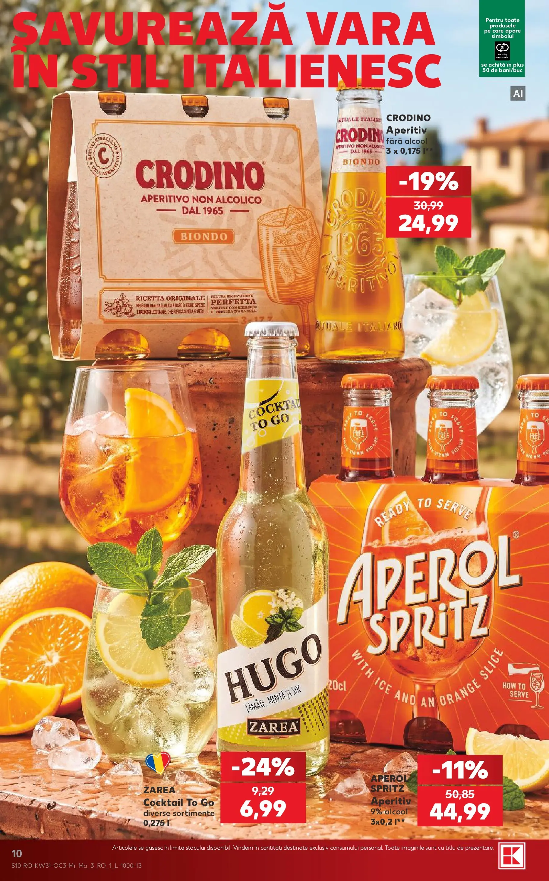 Catalog Kaufland 29 Iulie - 3 August 2026 | Pagina 10 | Produse: Mere, Cocktail, Aperol