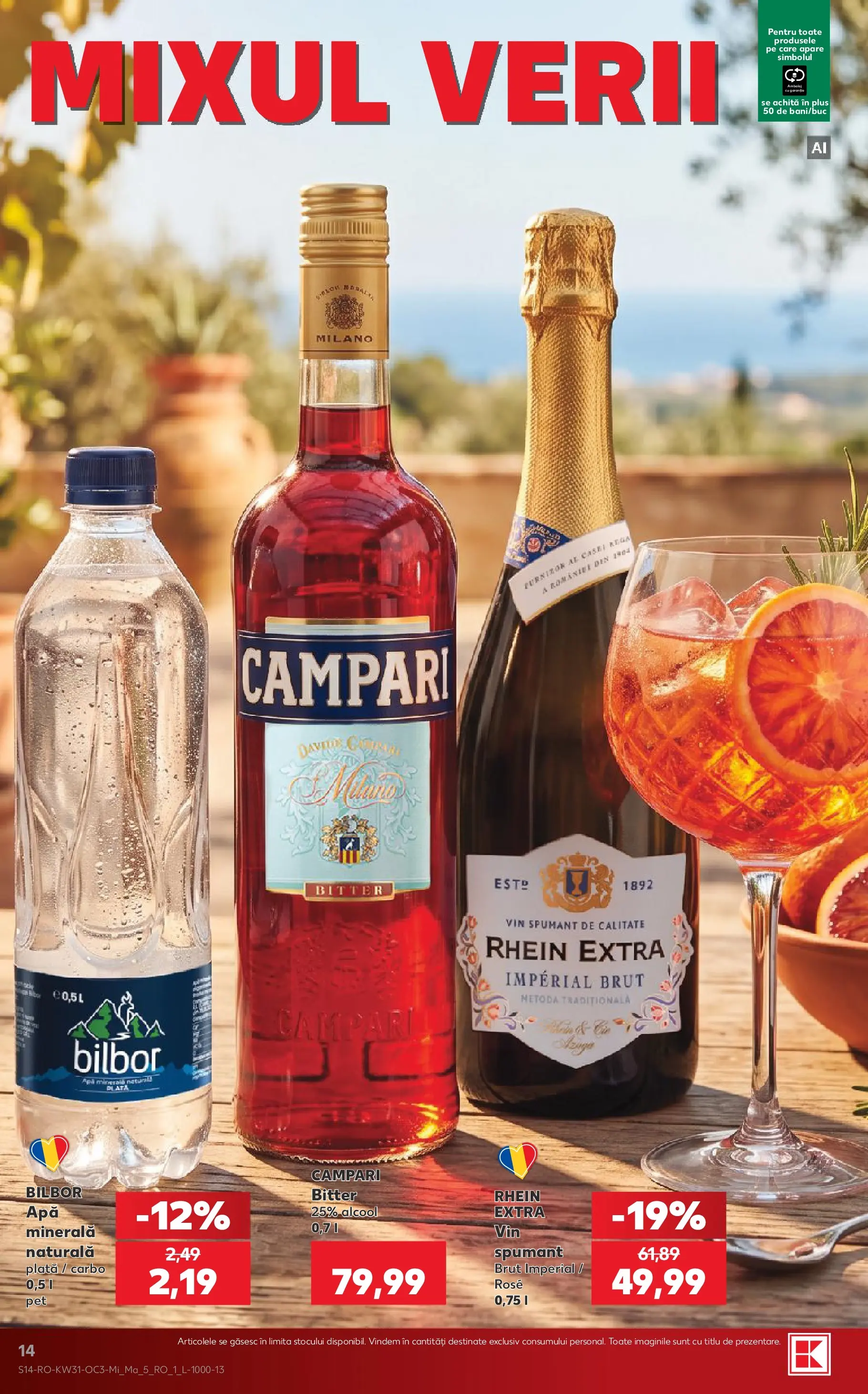 Catalog Kaufland 29 Iulie - 3 August 2026 | Pagina 14 | Produse: Yazı tahtası kalemi, Vin, Apă