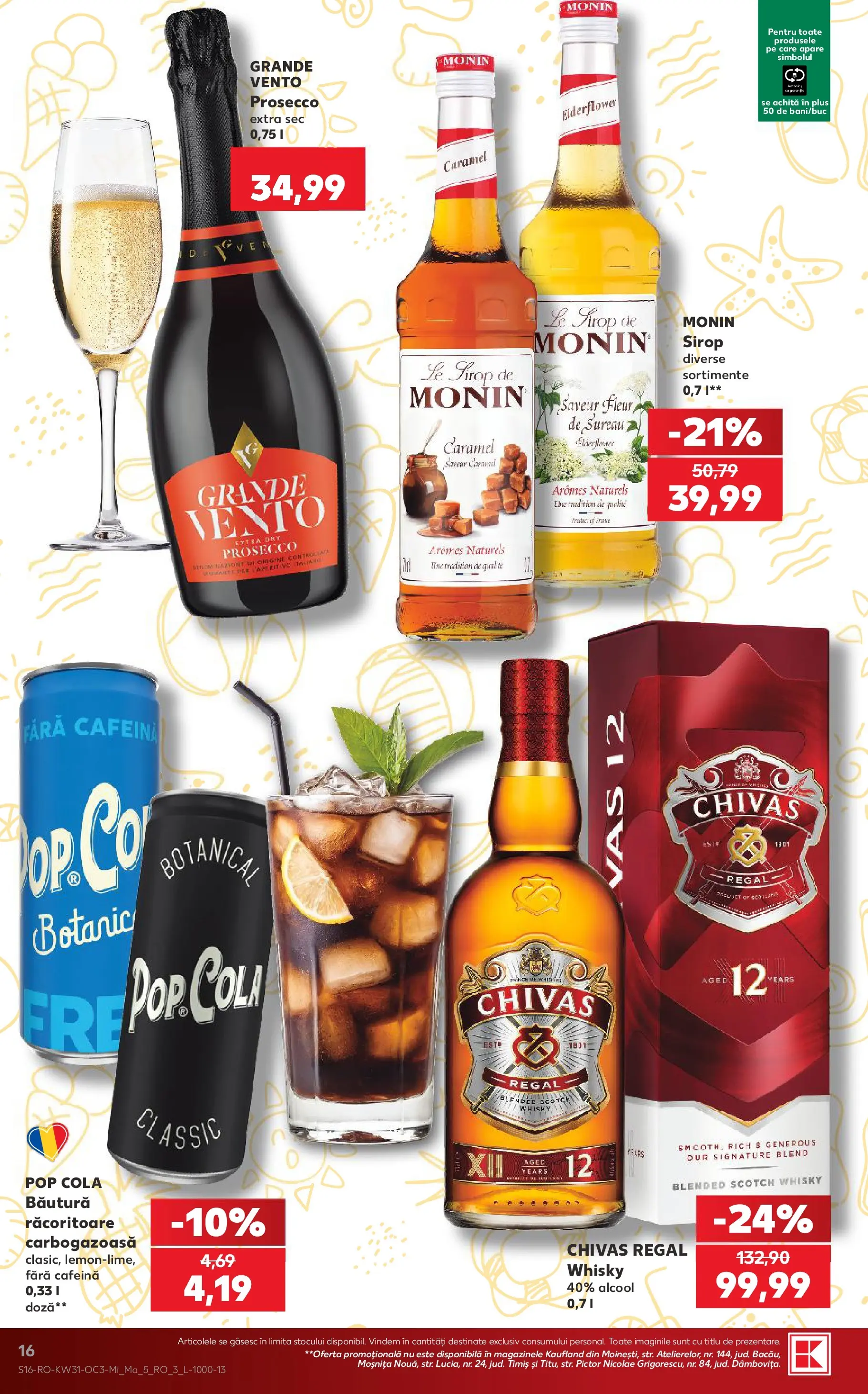 Catalog Kaufland 29 Iulie - 3 August 2026 | Pagina 16 | Produse: Lunettes pour le ski, Amerikan servis, Prosecco, Sirop