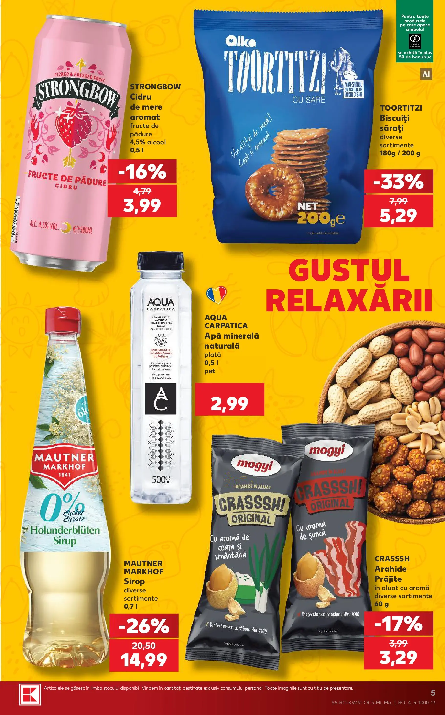 Catalog Kaufland 29 Iulie - 3 August 2026 | Pagina 5 | Produse: Aluat, Sirop, Biscuiți, Ceapă