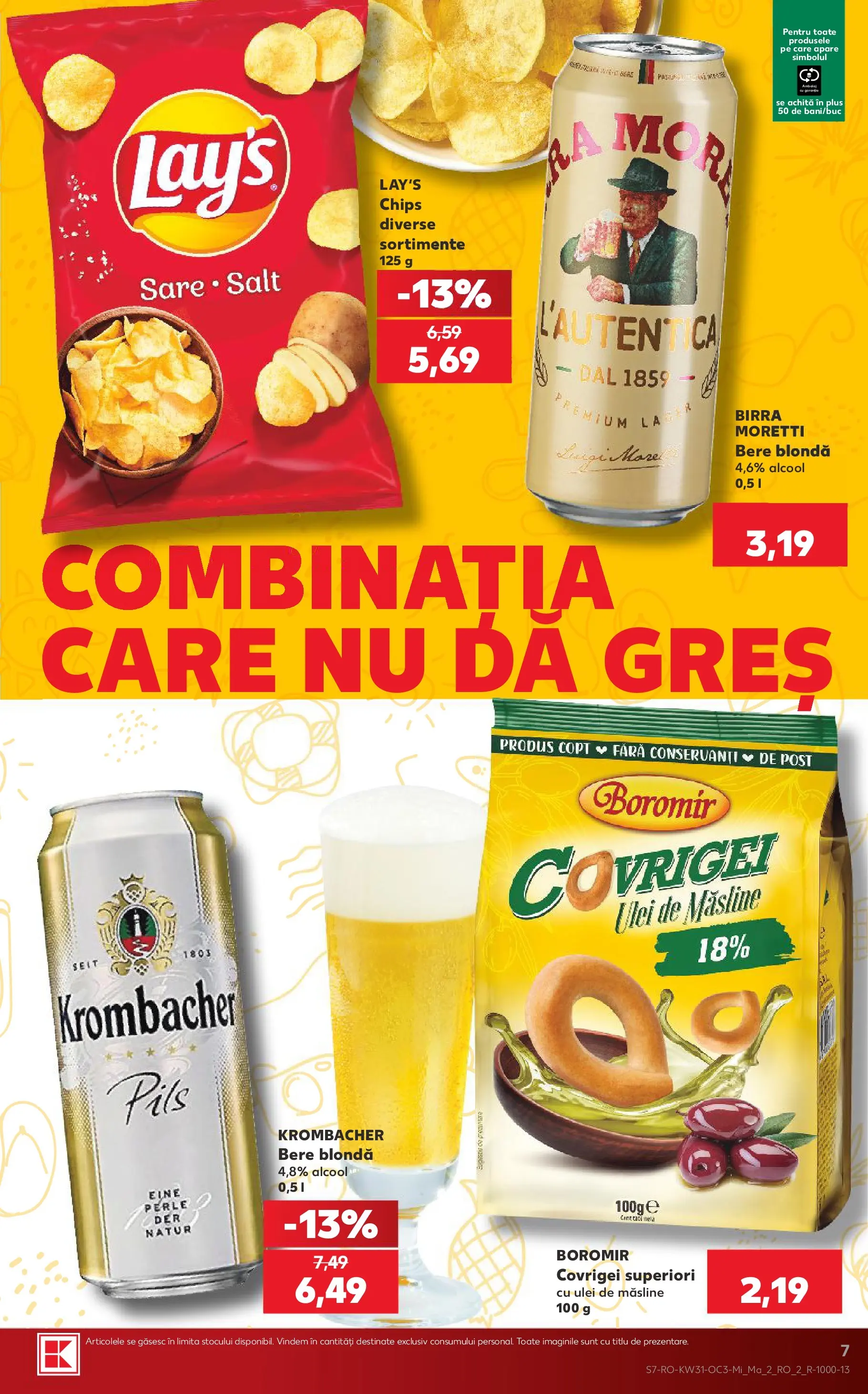 Catalog Kaufland 29 Iulie - 3 August 2026 | Pagina 7 | Produse: Akrilik boya, Măsline, Covrigei, Ulei