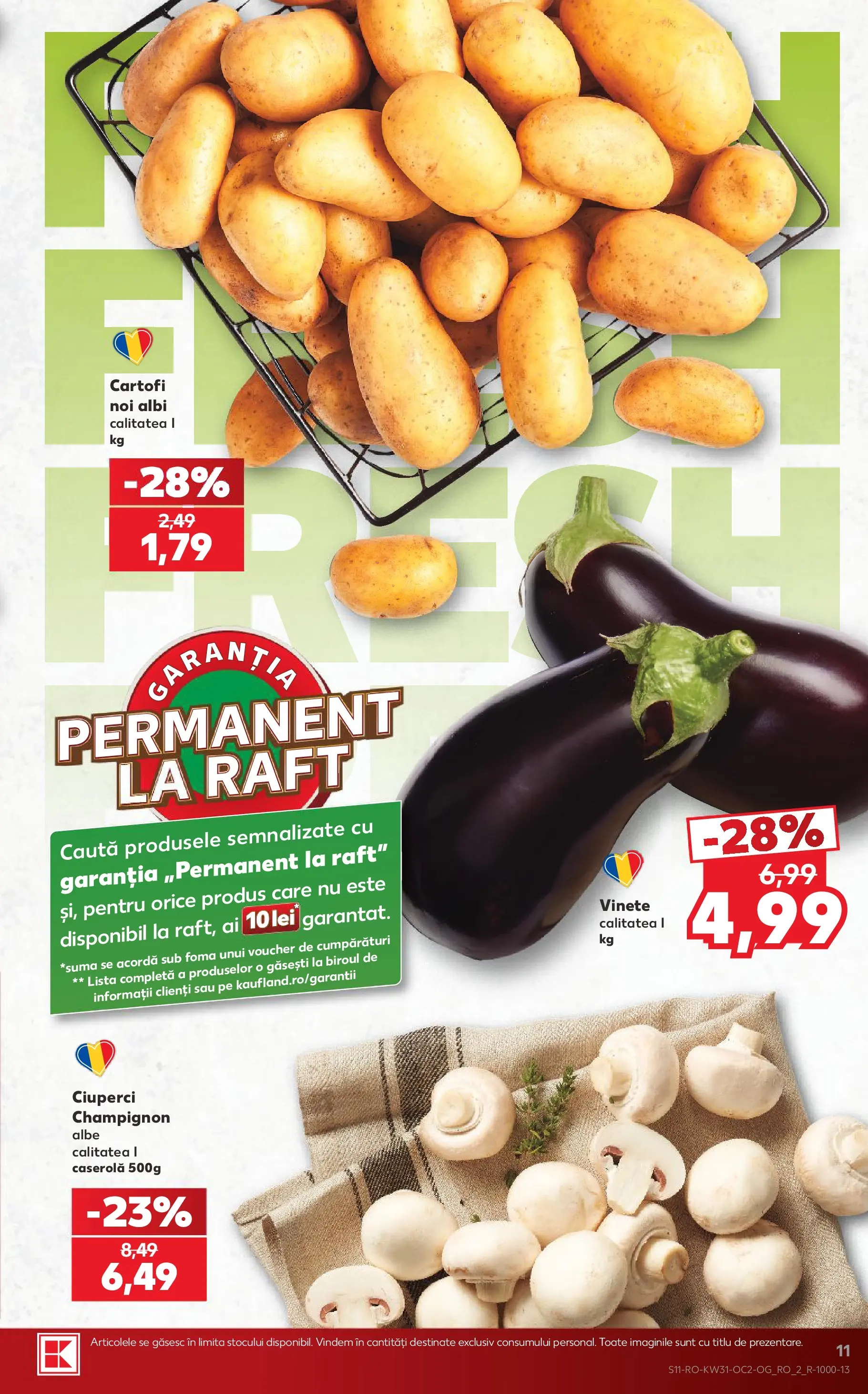 Catalog Kaufland 29 Iulie - 3 August 2026 | Pagina 11 | Produse: Raft, Ciuperci, Cartofi