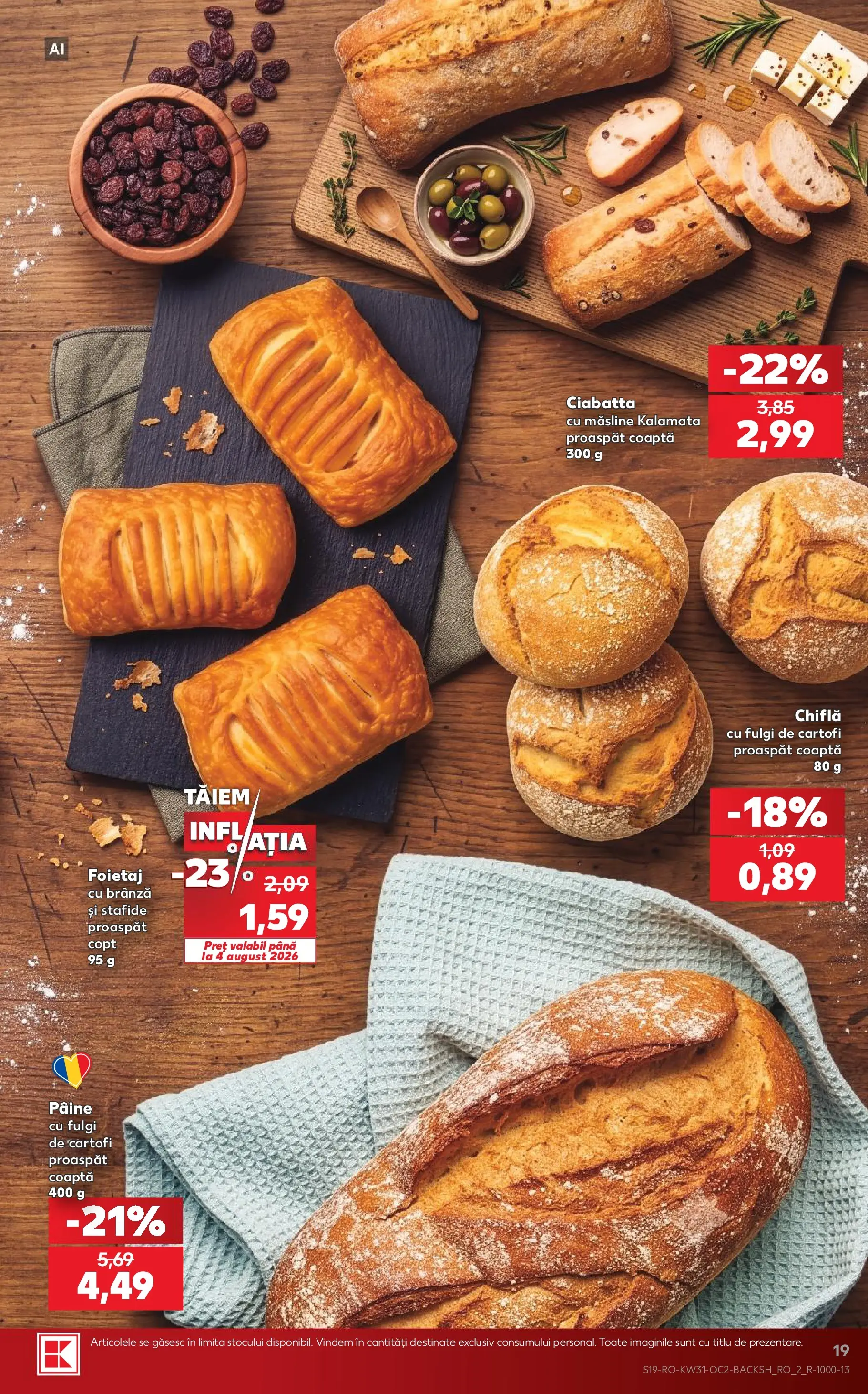 Catalog Kaufland 29 Iulie - 3 August 2026 | Pagina 19 | Produse: Măsline, Fulgi, Stafide, Cartofi