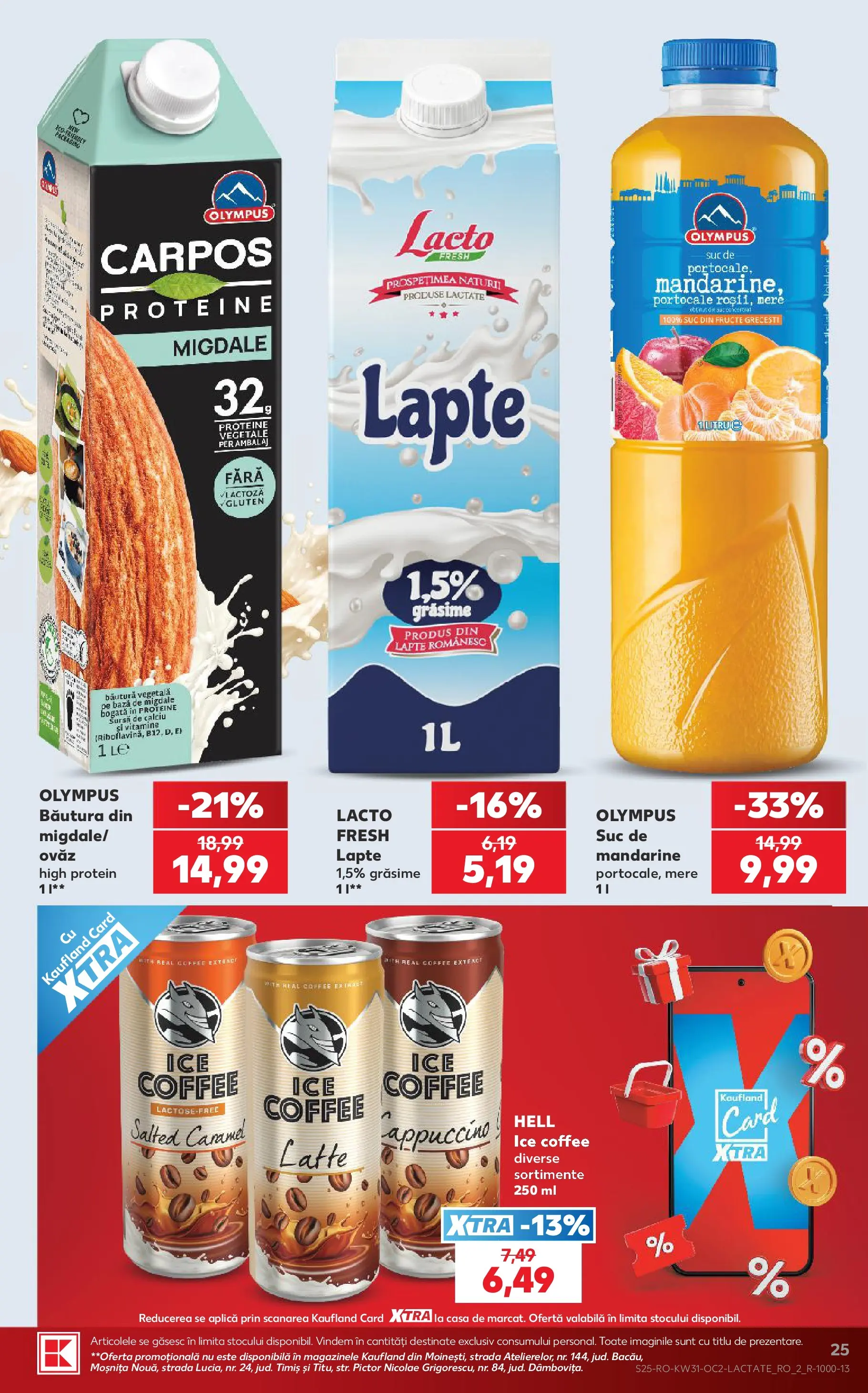 Catalog Kaufland 29 Iulie - 3 August 2026 | Pagina 25 | Produse: Masaüstü kılıfı, Migdale, Lapte, Suc