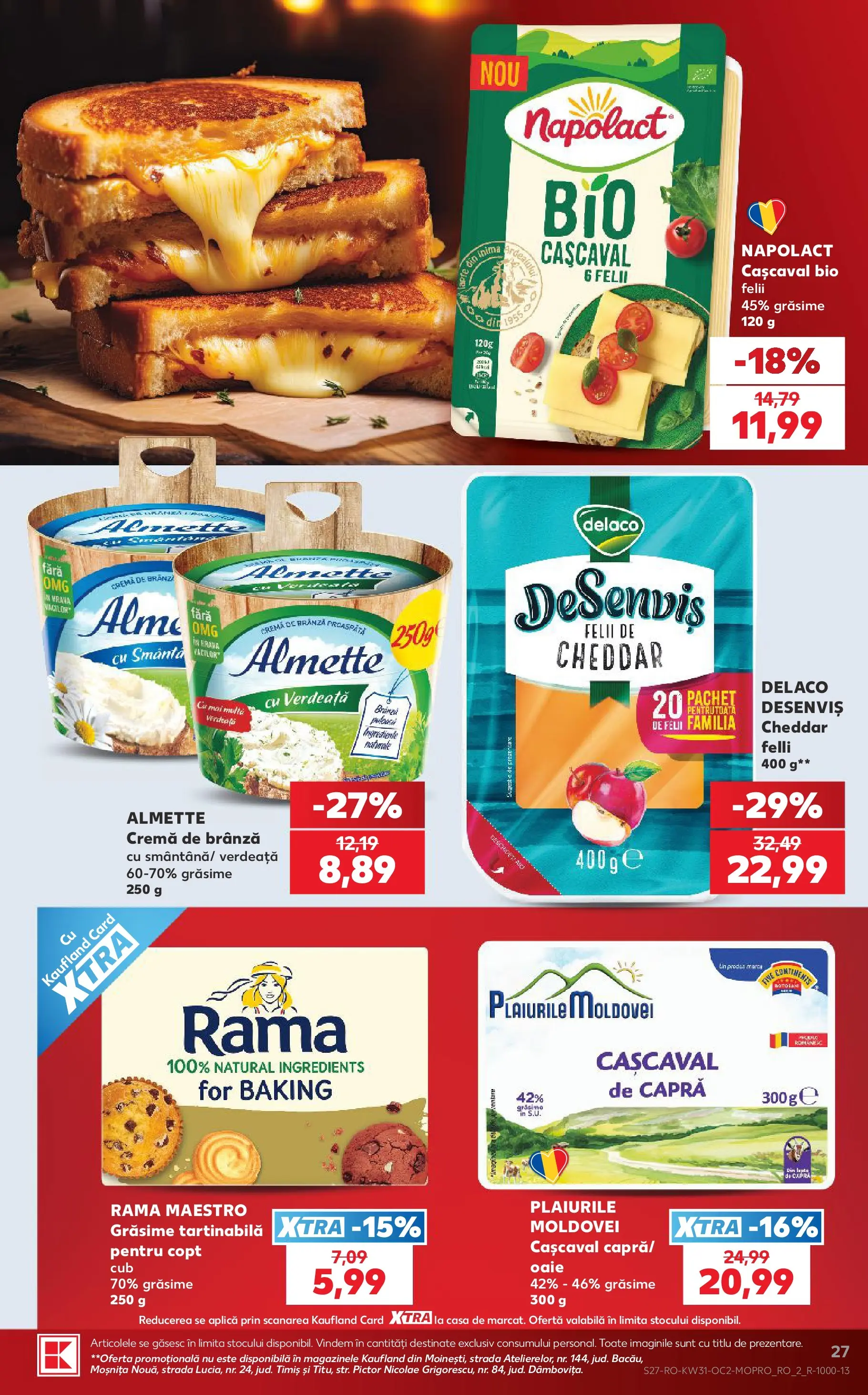 Catalog Kaufland 29 Iulie - 3 August 2026 | Pagina 27 | Produse: Şerit ödül, Brânză, Cremă de brânză, Verdeață