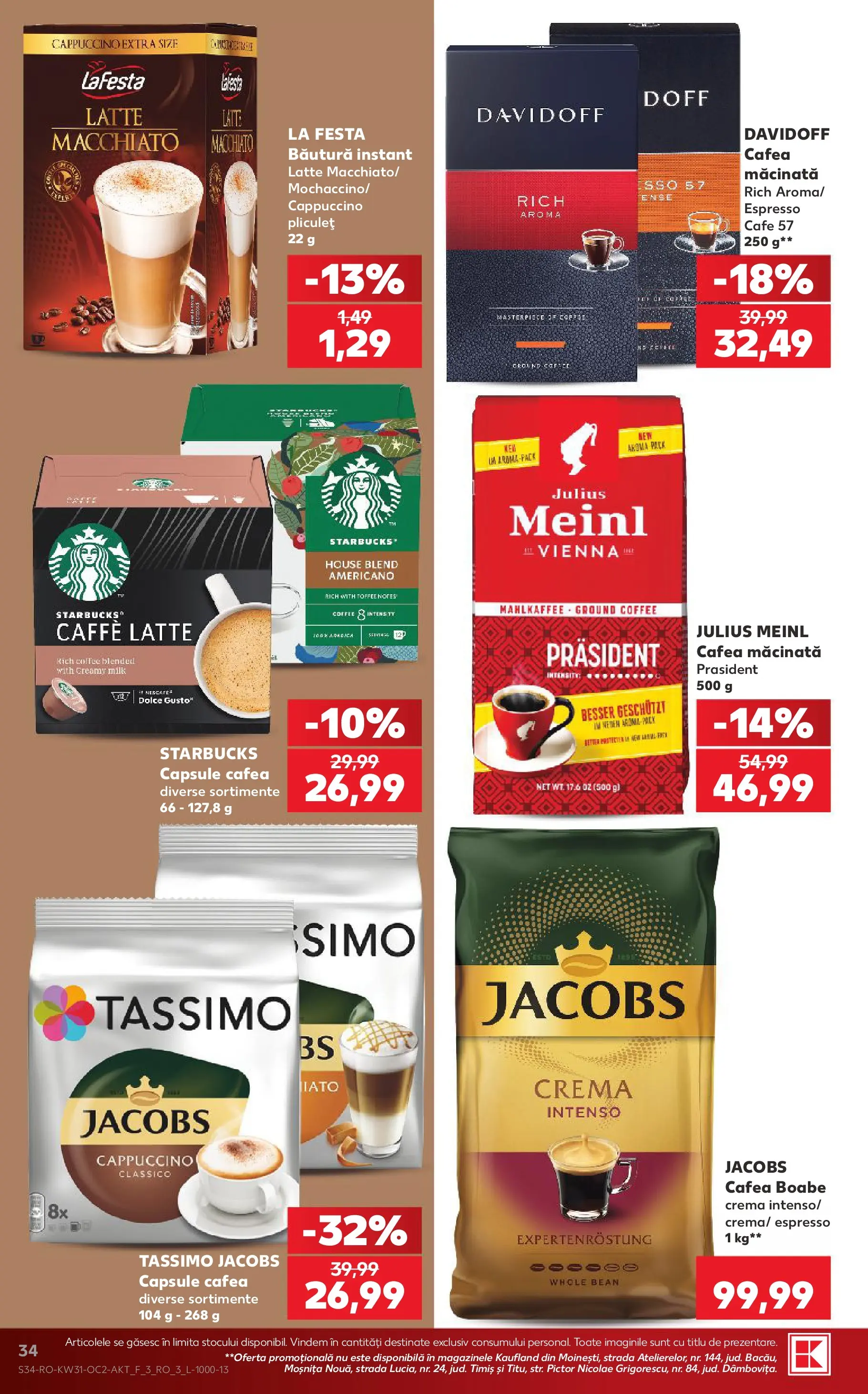 Catalog Kaufland 29 Iulie - 3 August 2026 | Pagina 34 | Produse: Köpek çiti, Cremă, Cafea