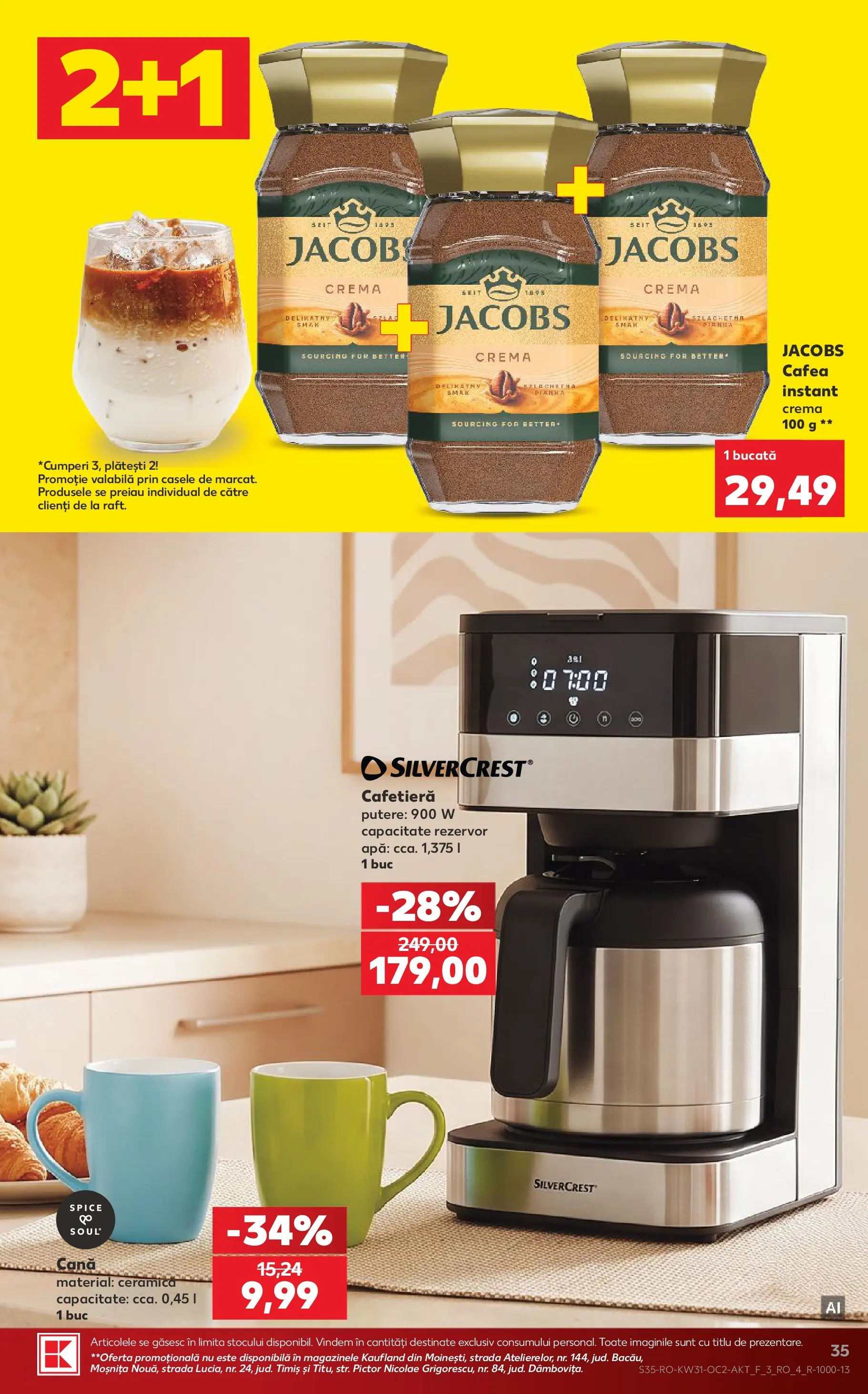 Catalog Kaufland 29 Iulie - 3 August 2026 | Pagina 35 | Produse: Cafetieră, Köpek çiti, Cremă, Cafea
