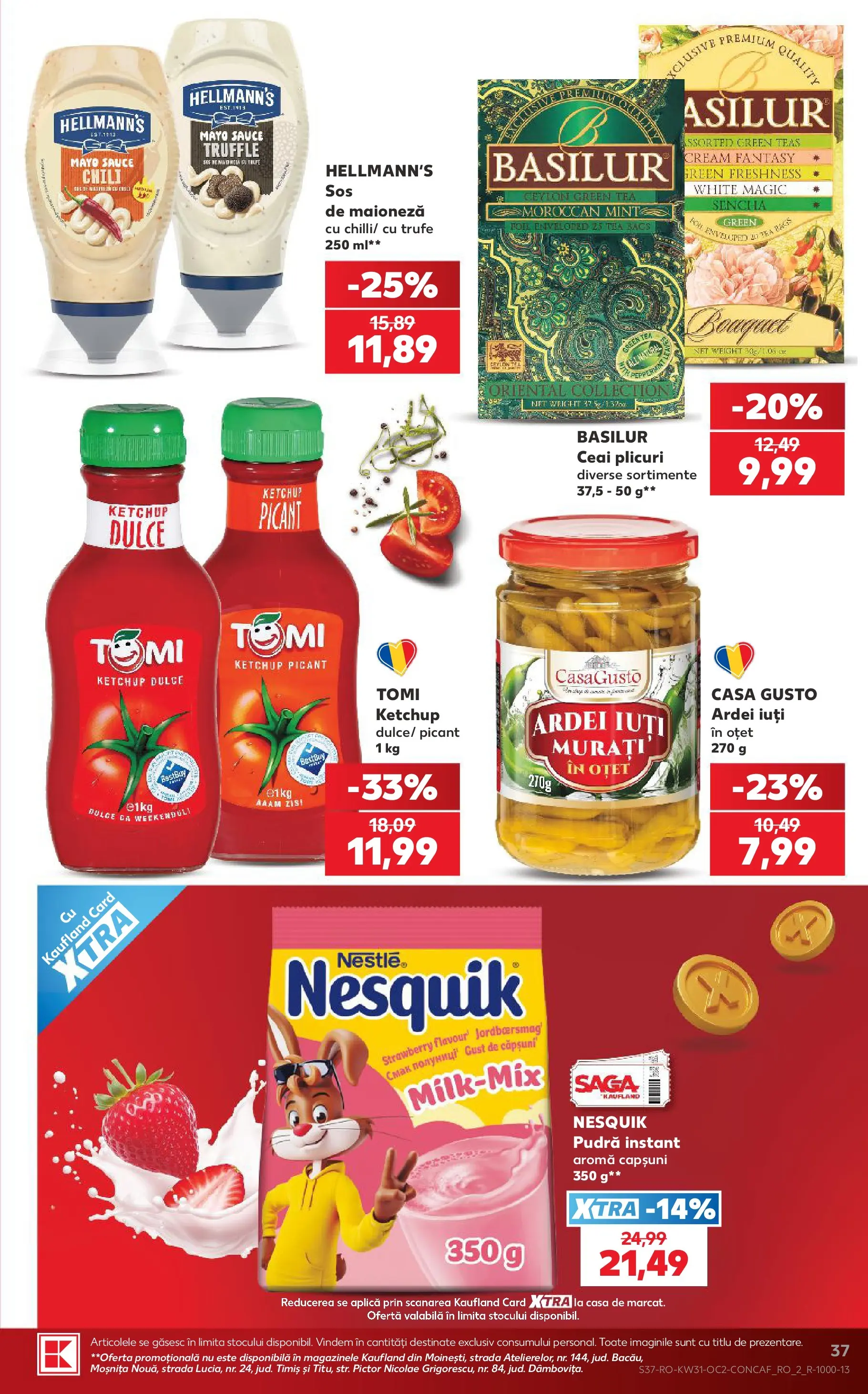 Catalog Kaufland 29 Iulie - 3 August 2026 | Pagina 37 | Produse: Oțet, Ceai, Căpșuni, Maioneză