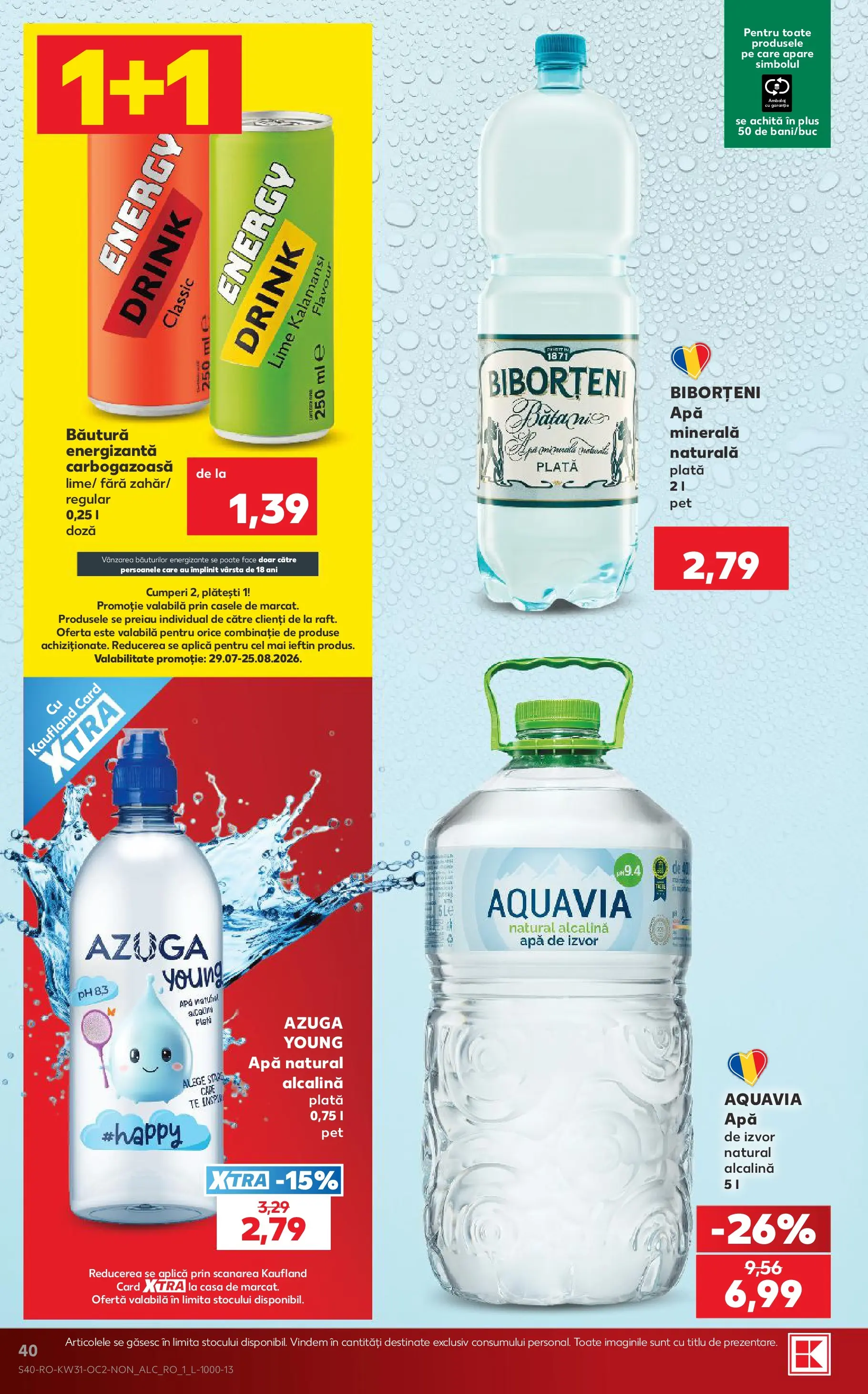 Catalog Kaufland 29 Iulie - 3 August 2026 | Pagina 40 | Produse: Lime, Apă