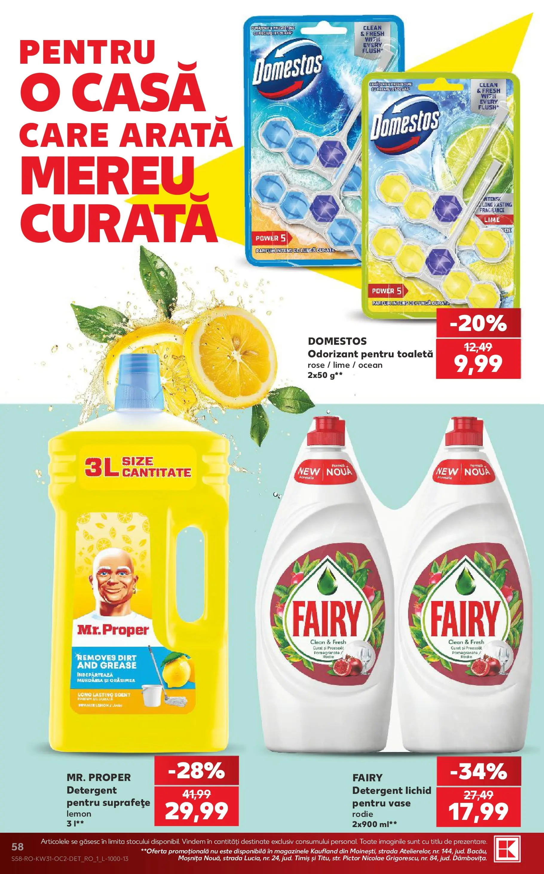 Catalog Kaufland 29 Iulie - 3 August 2026 | Pagina 58 | Produse: Lime, Pomelo, Parfum, Detergent