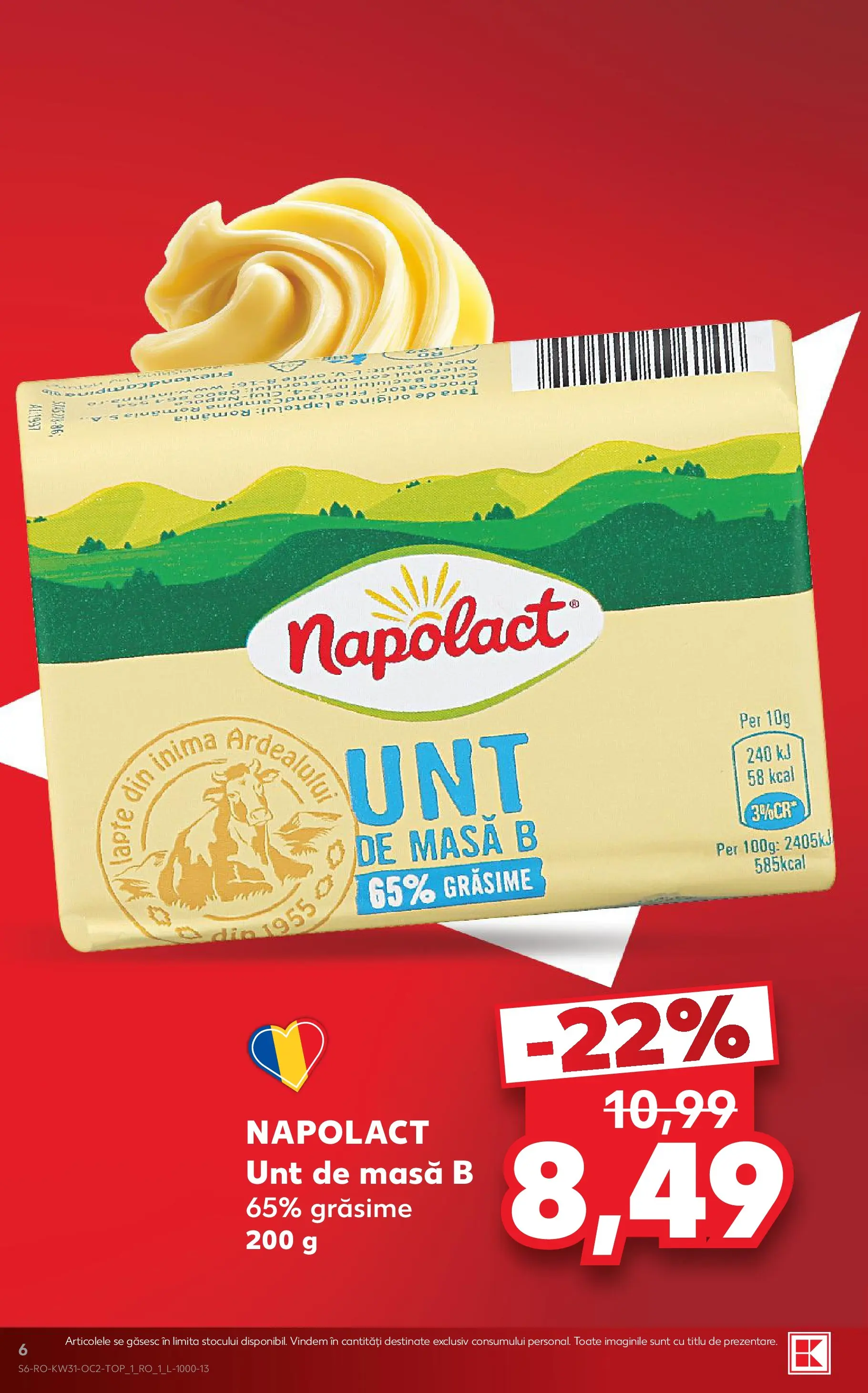Catalog Kaufland 29 Iulie - 3 August 2026 | Pagina 6 | Produse: Masă, Unt