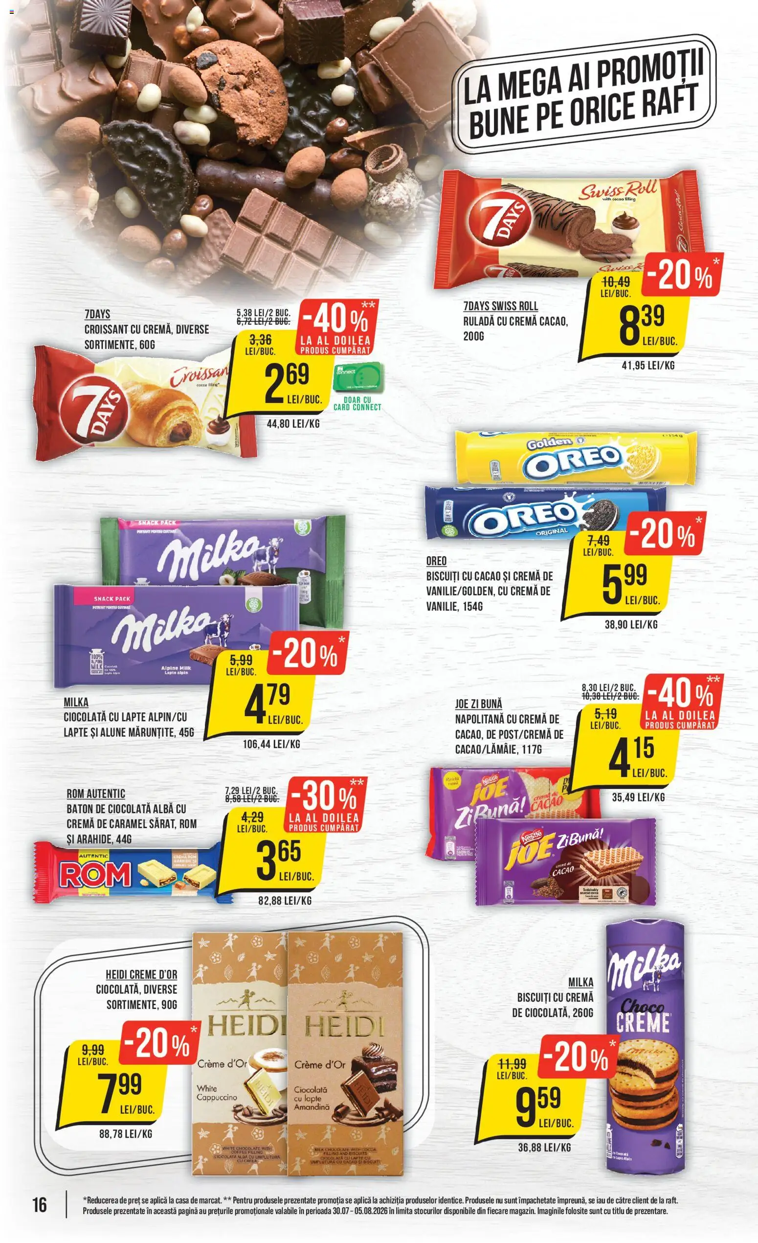 Catalog Mega Image 30 Iulie - 4 August 2026 | Pagina 16 | Produse: Alune, Ciocolată, Rom, Biscuiți