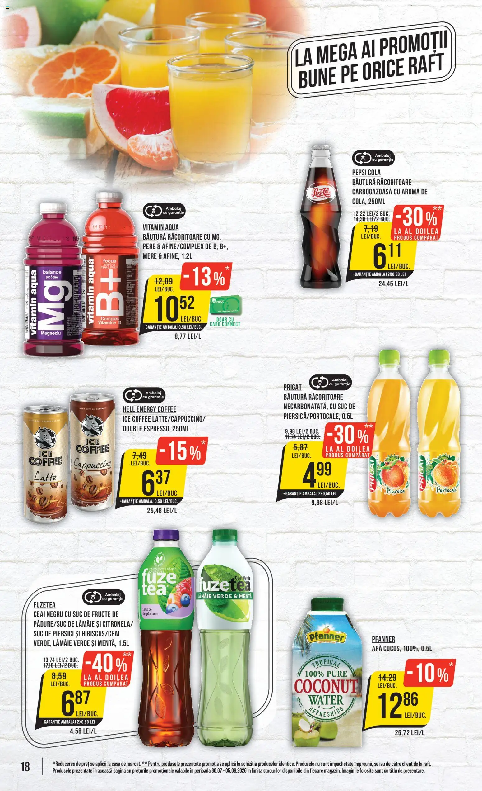 Catalog Mega Image 30 Iulie - 4 August 2026 | Pagina 18 | Produse: Amerikan servis, Suc, Mere, Lămâie
