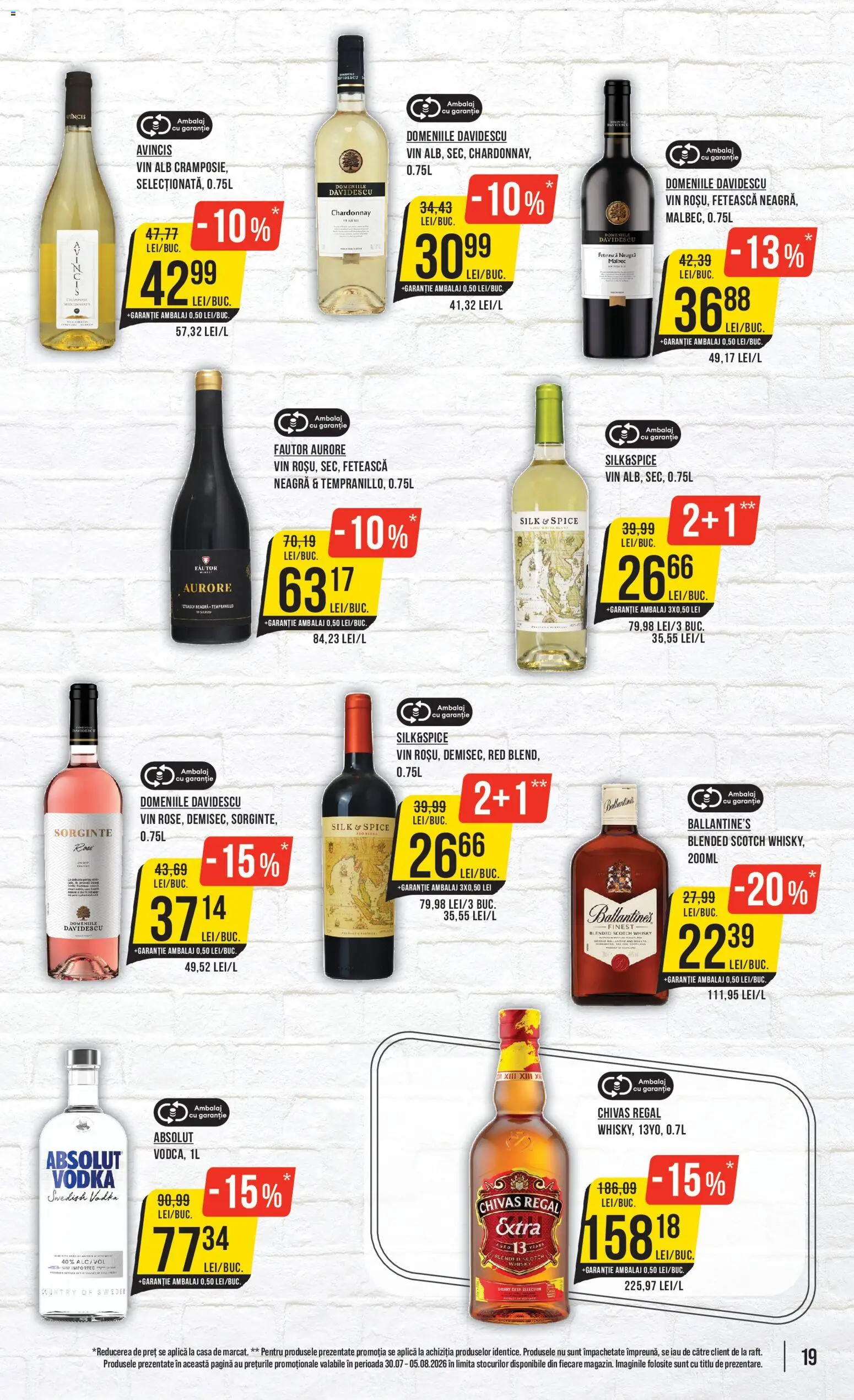 Catalog Mega Image 30 Iulie - 4 August 2026 | Pagina 19 | Produse: Vin, Vodka