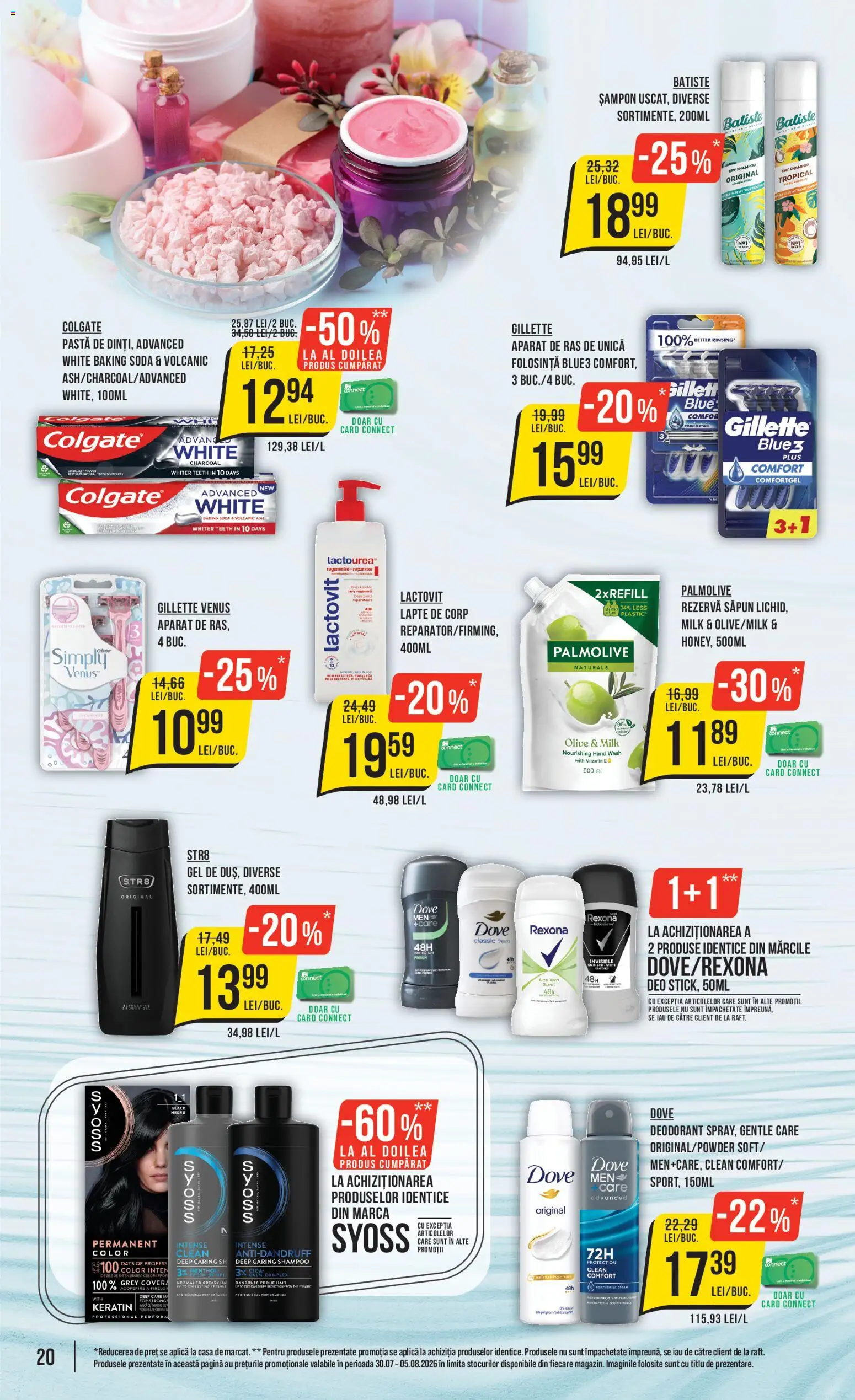 Catalog Mega Image 30 Iulie - 4 August 2026 | Pagina 20 | Produse: Lapte, Săpun, Deodorant, Rezervă săpun