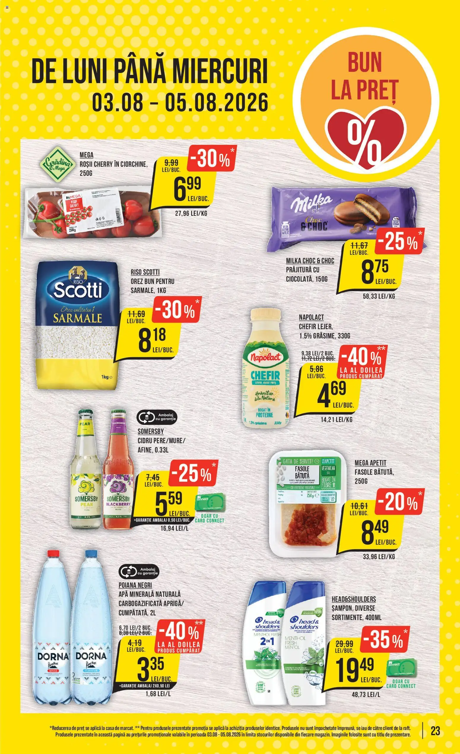 Catalog Mega Image 30 Iulie - 4 August 2026 | Pagina 23 | Produse: Masaüstü kılıfı, Orez, Ceapă, Apă