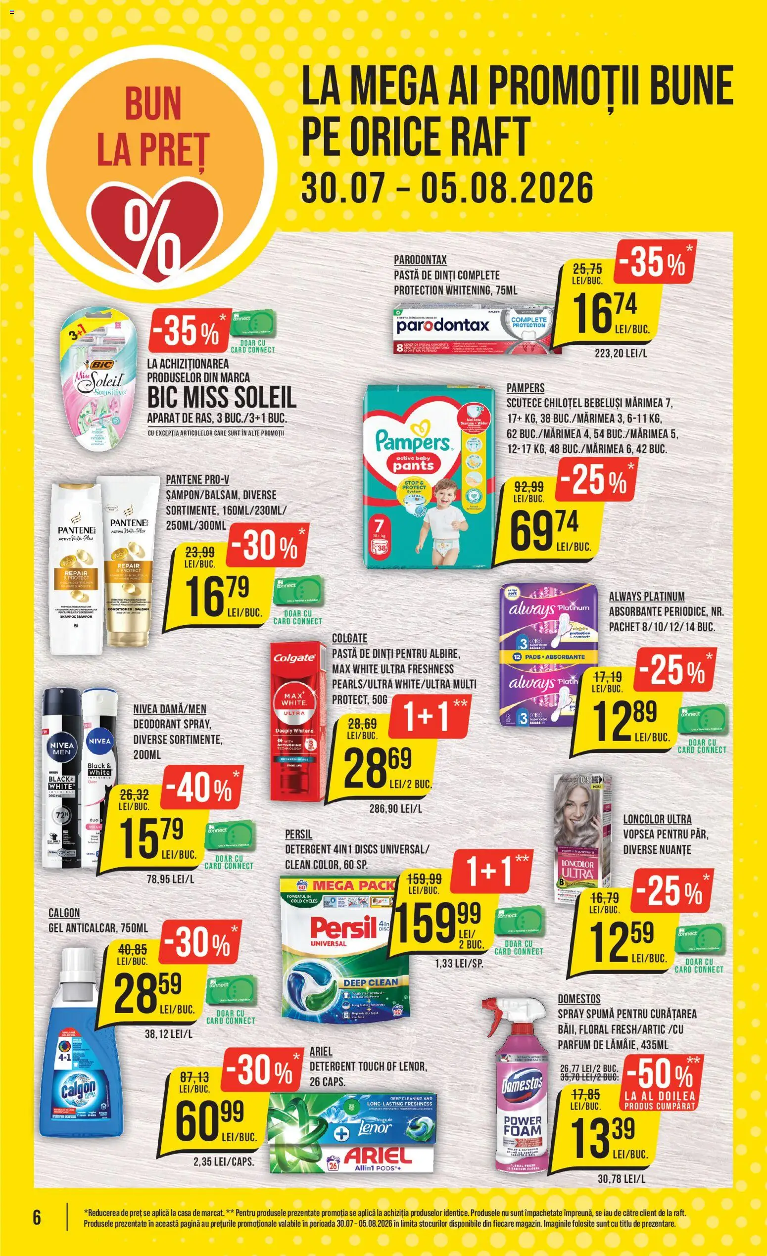 Catalog Mega Image 30 Iulie - 4 August 2026 | Pagina 6 | Produse: Vopsea, Raft, Șampon, Scutece