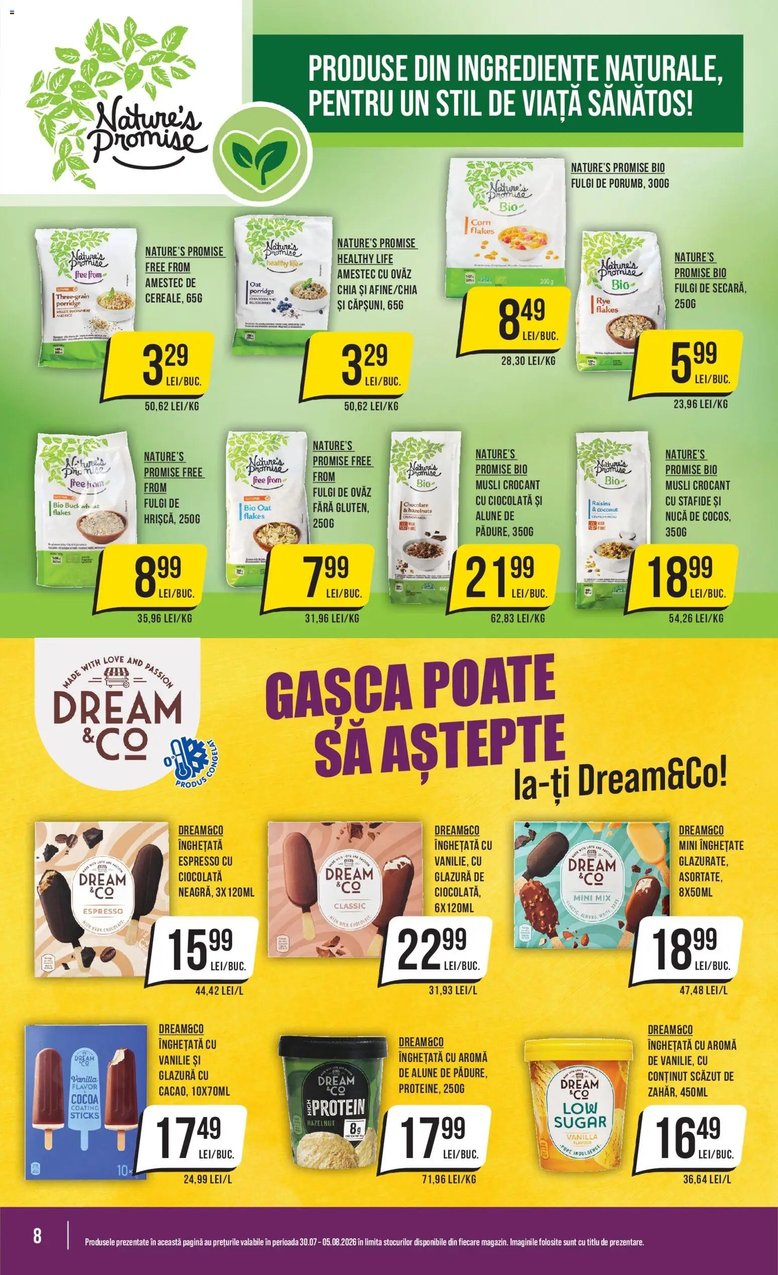 Catalog Mega Image 30 Iulie - 4 August 2026 | Pagina 8 | Produse: Şerit ödül, Ciocolată, Fulgi, Stafide