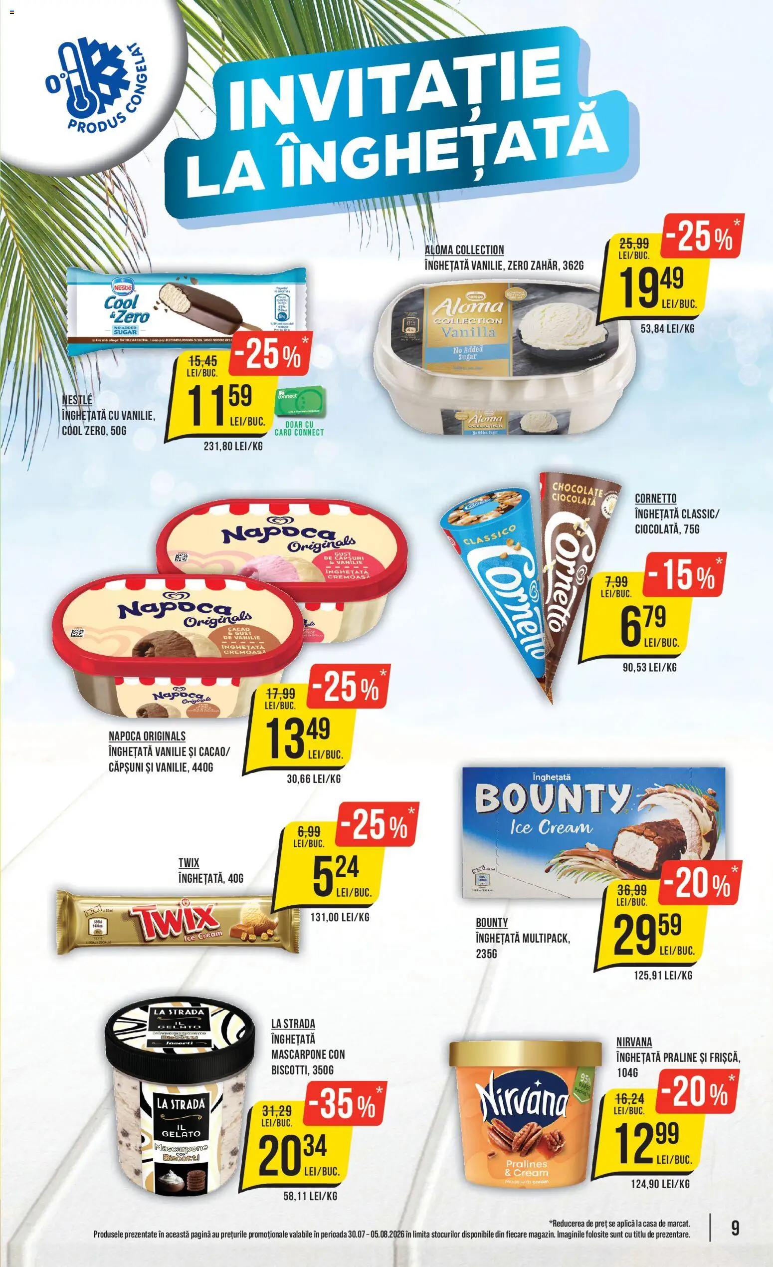 Catalog Mega Image 30 Iulie - 4 August 2026 | Pagina 9 | Produse: Praline, Frișcă, Cacao, Mascarpone