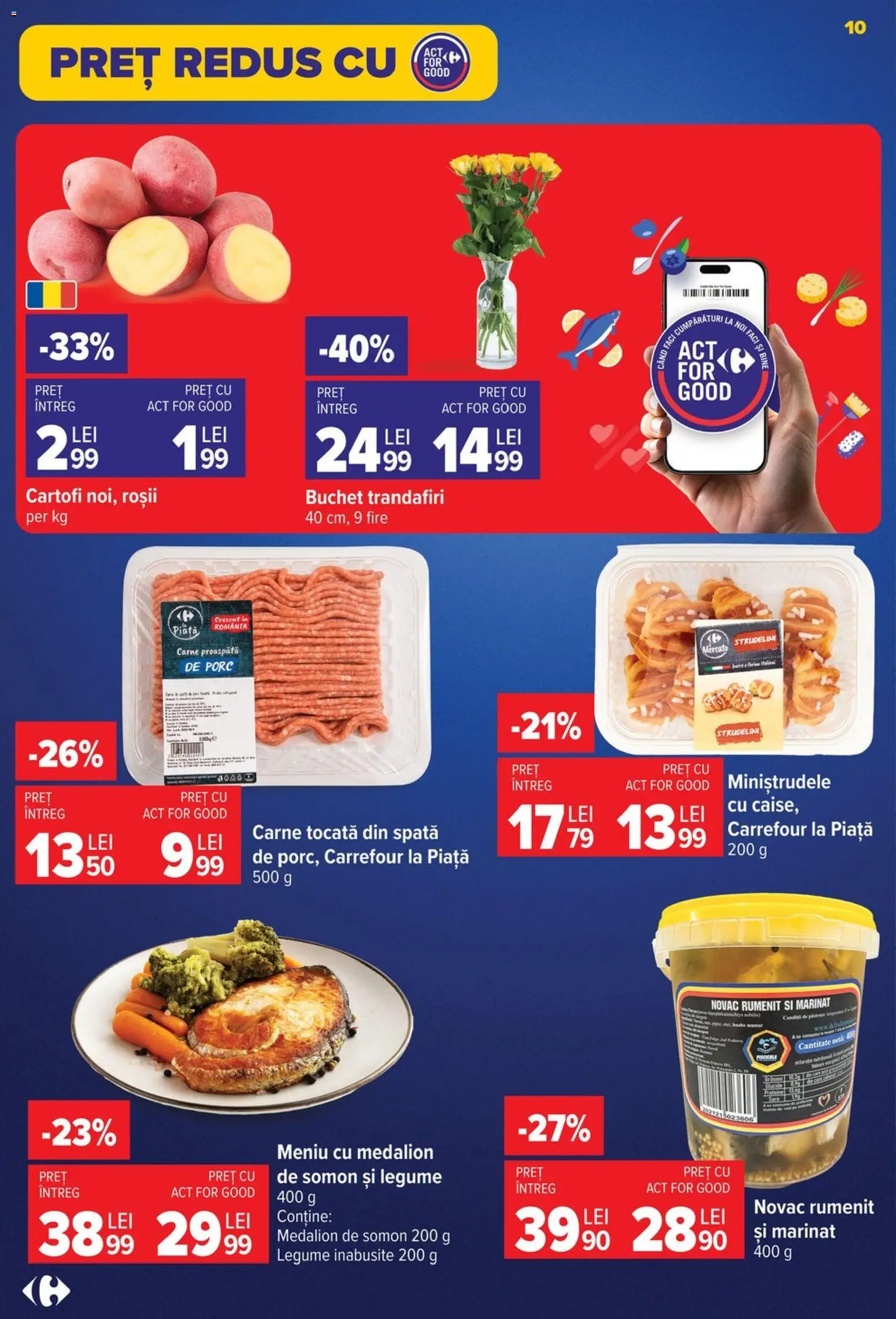 Catalog Carrefour 29 Iulie - 3 August 2026 | Pagina 10 | Produse: Carne tocată, Muștar, Cartofi, Legume