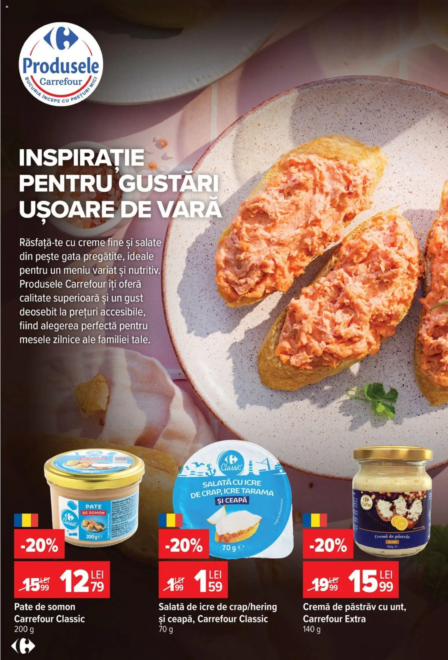 Catalog Carrefour 29 Iulie - 3 August 2026 | Pagina 18 | Produse: Pate, Cremă, Pește, Ceapă