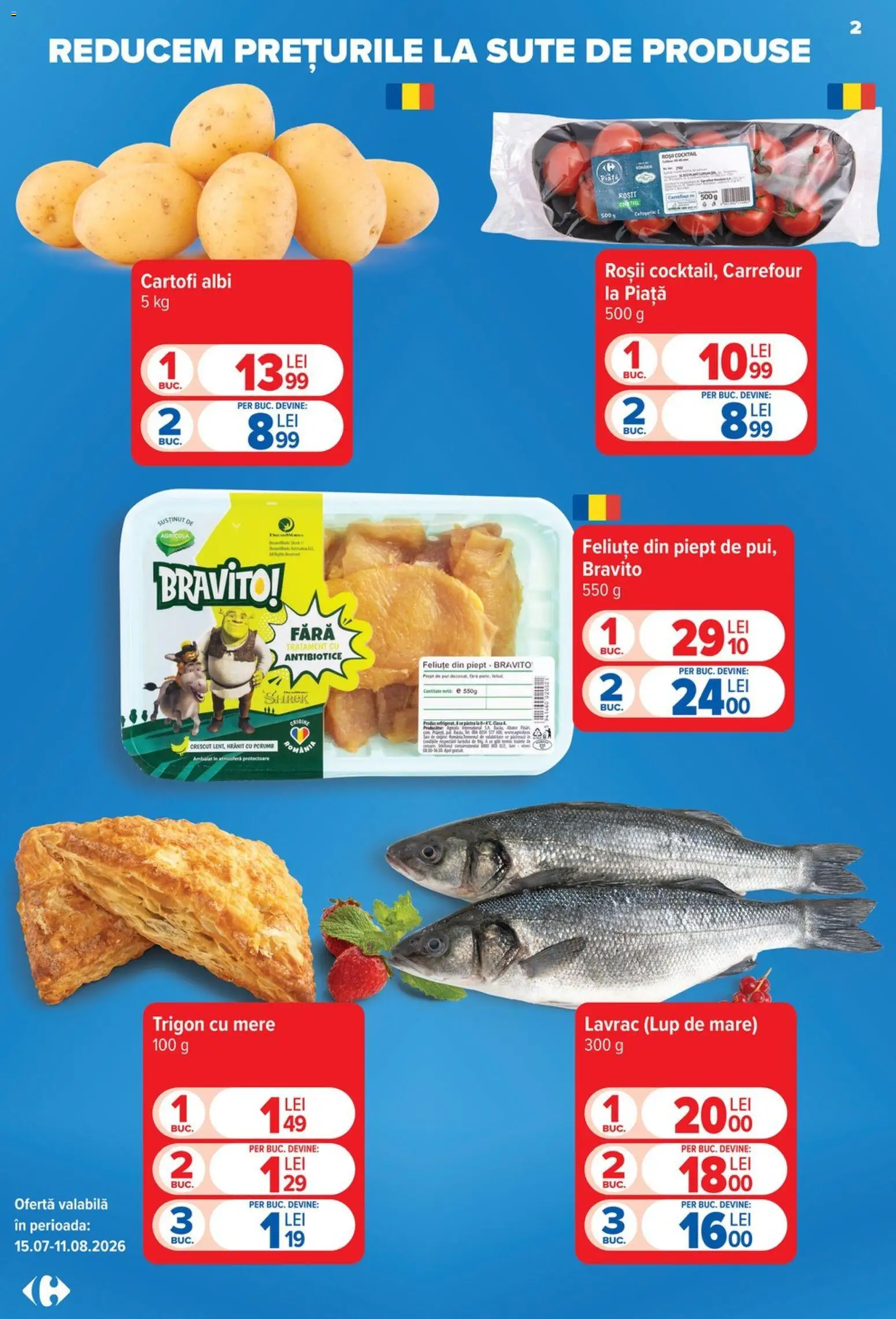 Catalog Carrefour 29 Iulie - 3 August 2026 | Pagina 2 | Produse: Mere, Roșii, Cartofi