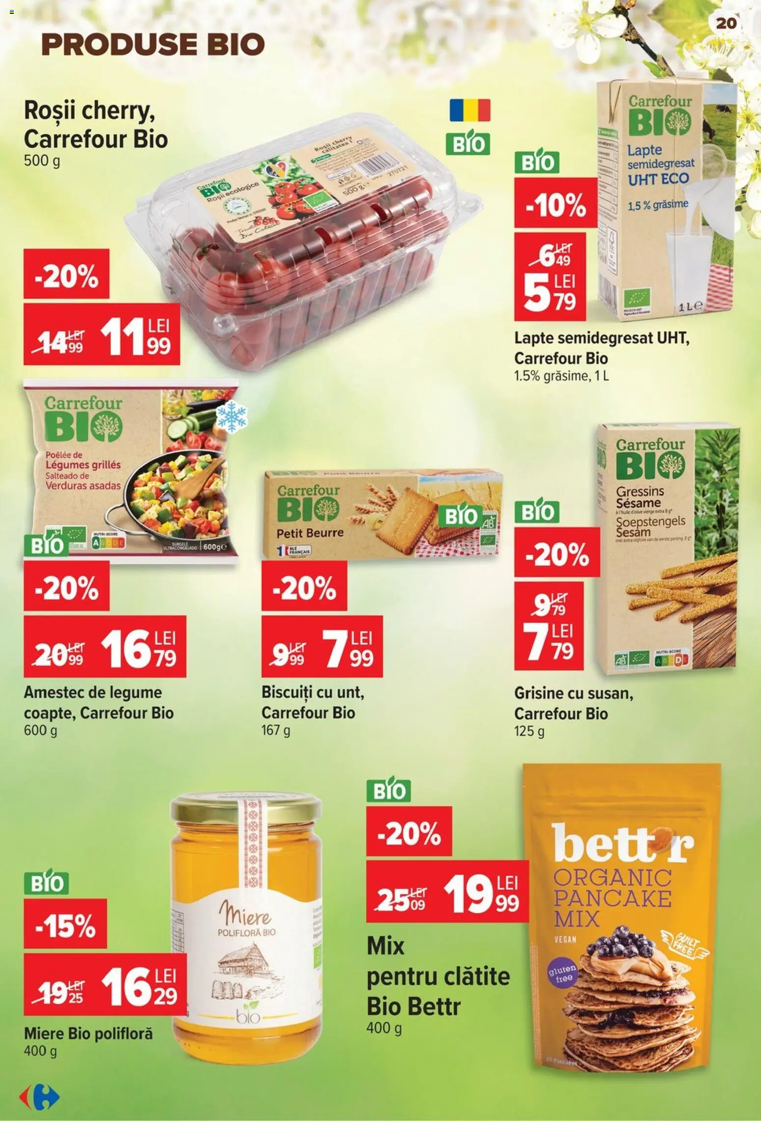 Catalog Carrefour 29 Iulie - 3 August 2026 | Pagina 20 | Produse: Şerit ödül, Clătite, Roșii, Biscuiți