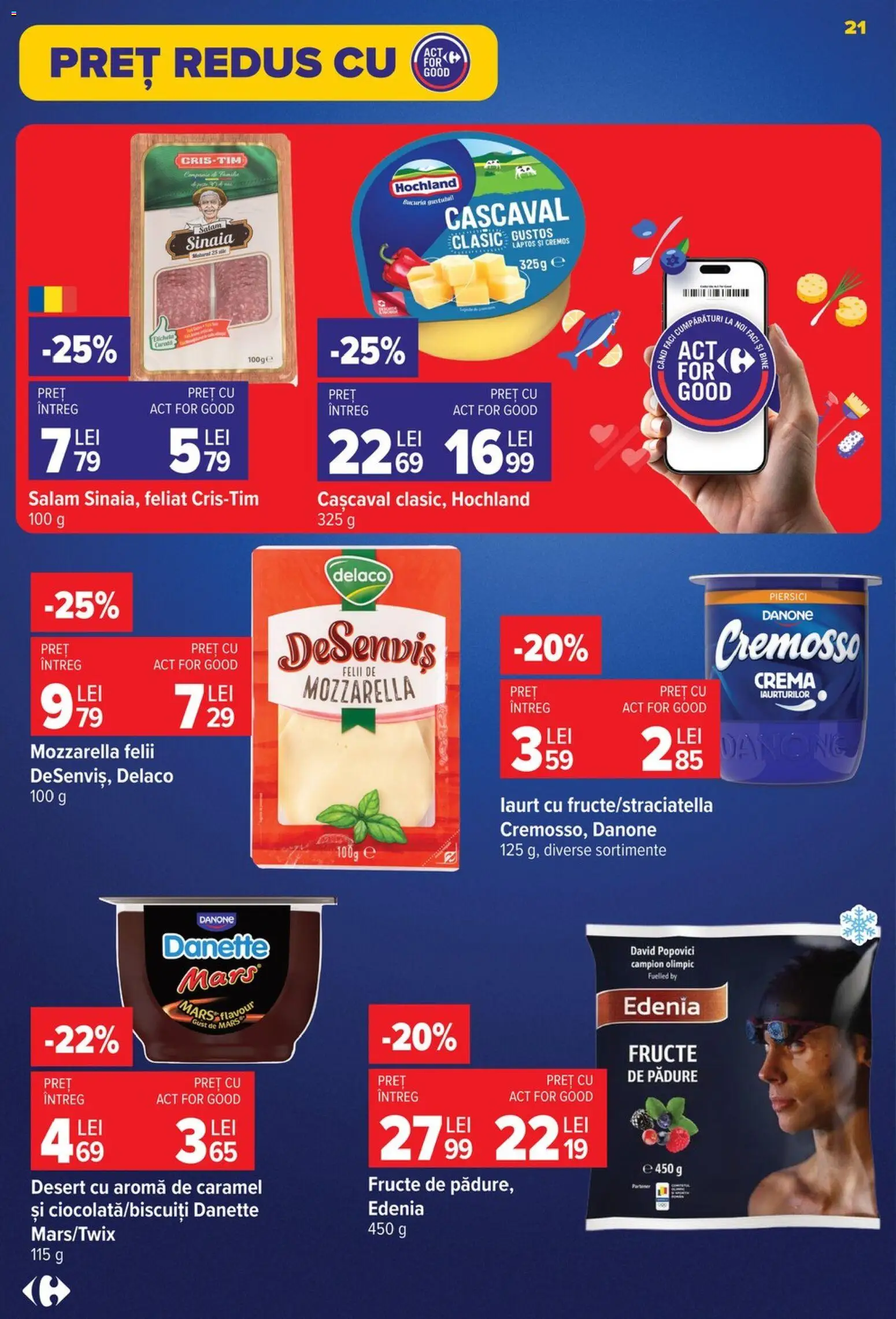 Catalog Carrefour 29 Iulie - 3 August 2026 | Pagina 21 | Produse: Mozzarella, Cremă, Salam, Fructe