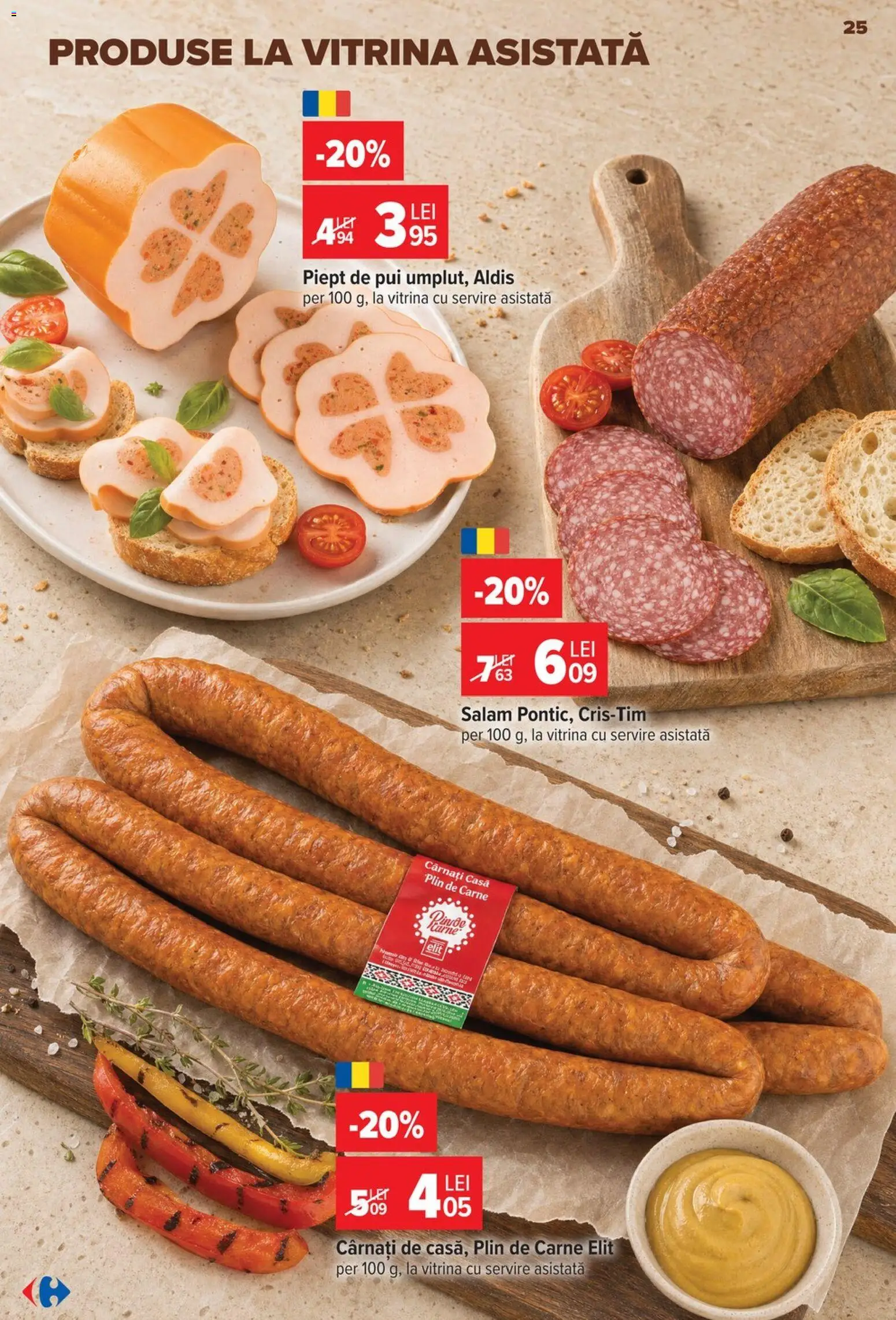 Catalog Carrefour 29 Iulie - 3 August 2026 | Pagina 25 | Produse: Hacıyatmaz Kedi Oyuncağı, Vitrină, Salam, Cârnați