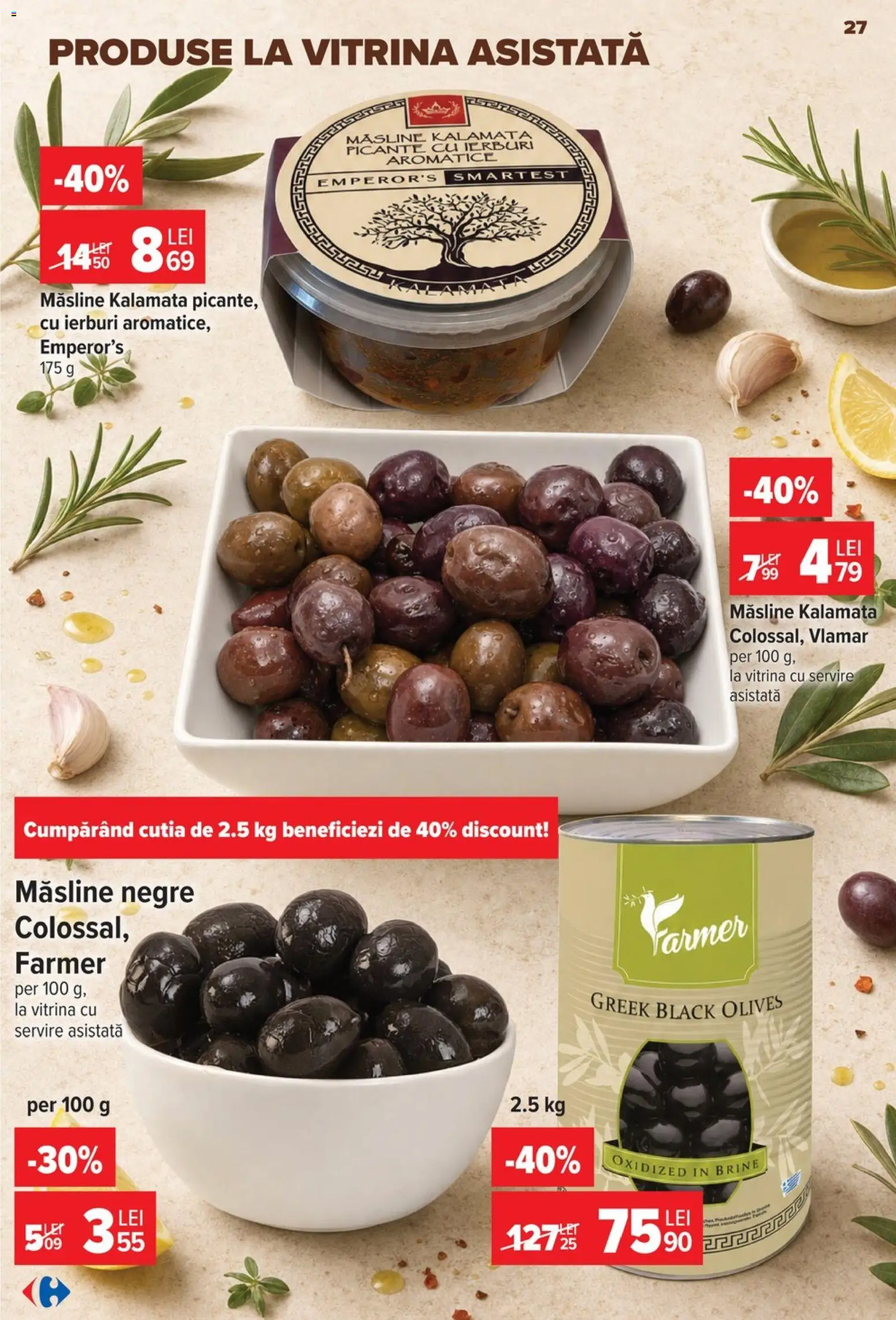 Catalog Carrefour 29 Iulie - 3 August 2026 | Pagina 27 | Produse: Hijyenik ped, Vitrină, Măsline