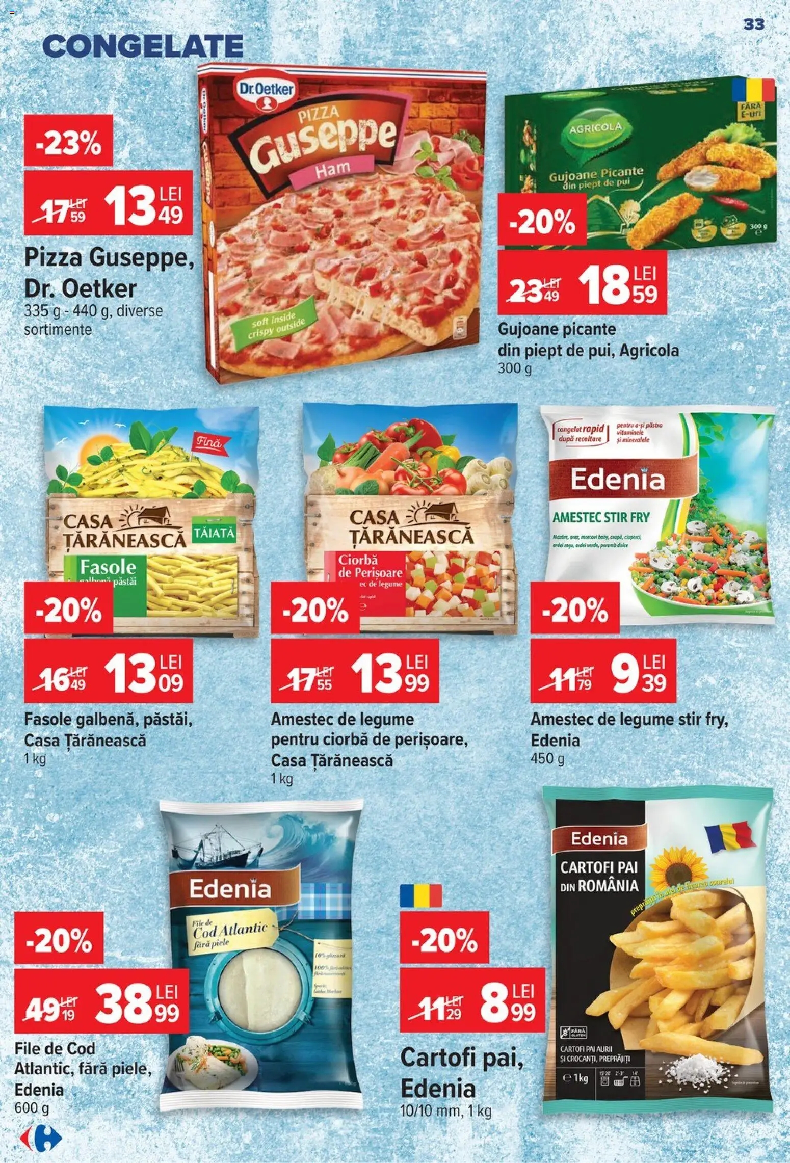 Catalog Carrefour 29 Iulie - 3 August 2026 | Pagina 33 | Produse: Pară, Hacıyatmaz Kedi Oyuncağı, Pizza, Porumb