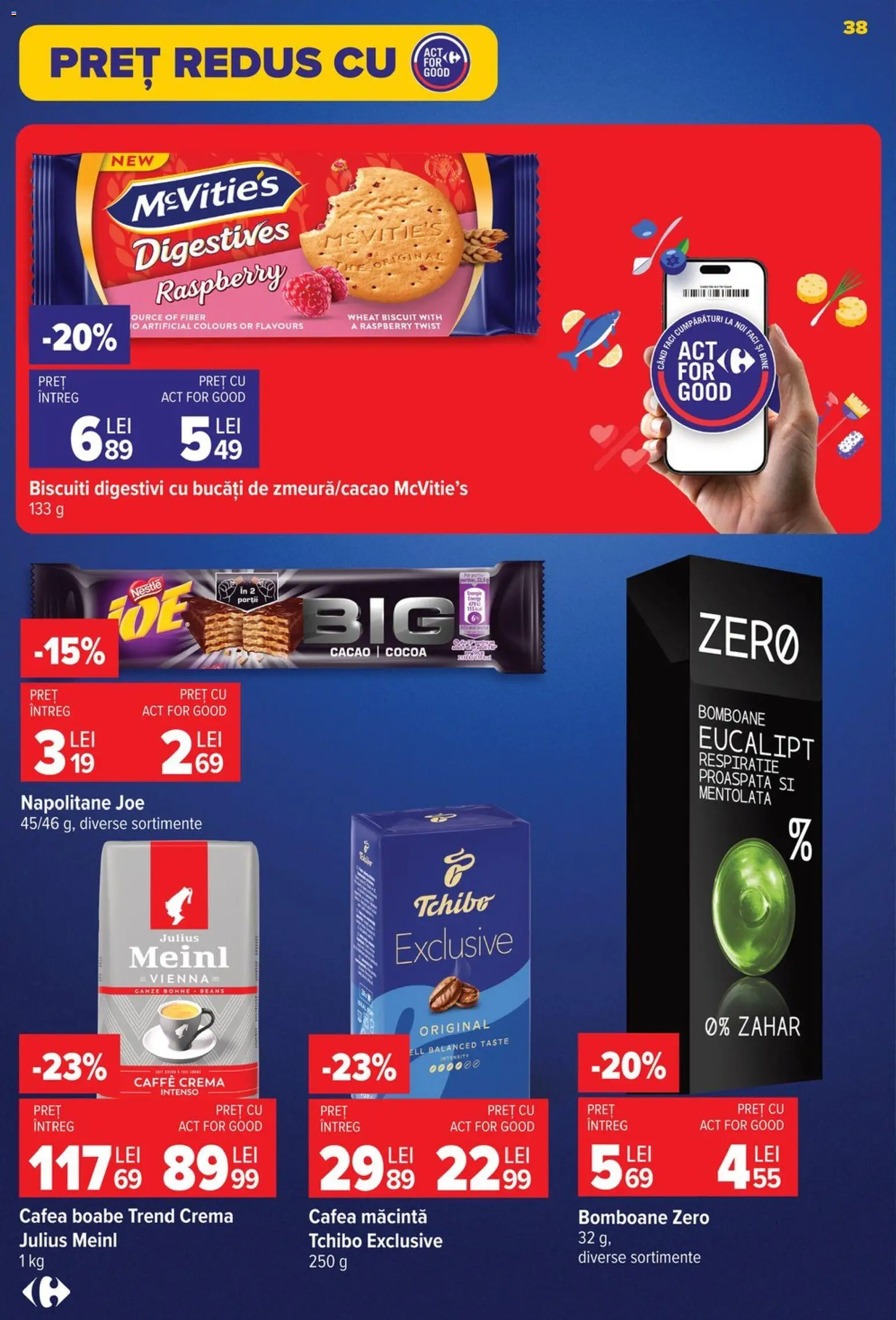 Catalog Carrefour 29 Iulie - 3 August 2026 | Pagina 38 | Produse: Cremă, Cafea, Bomboane, Cacao