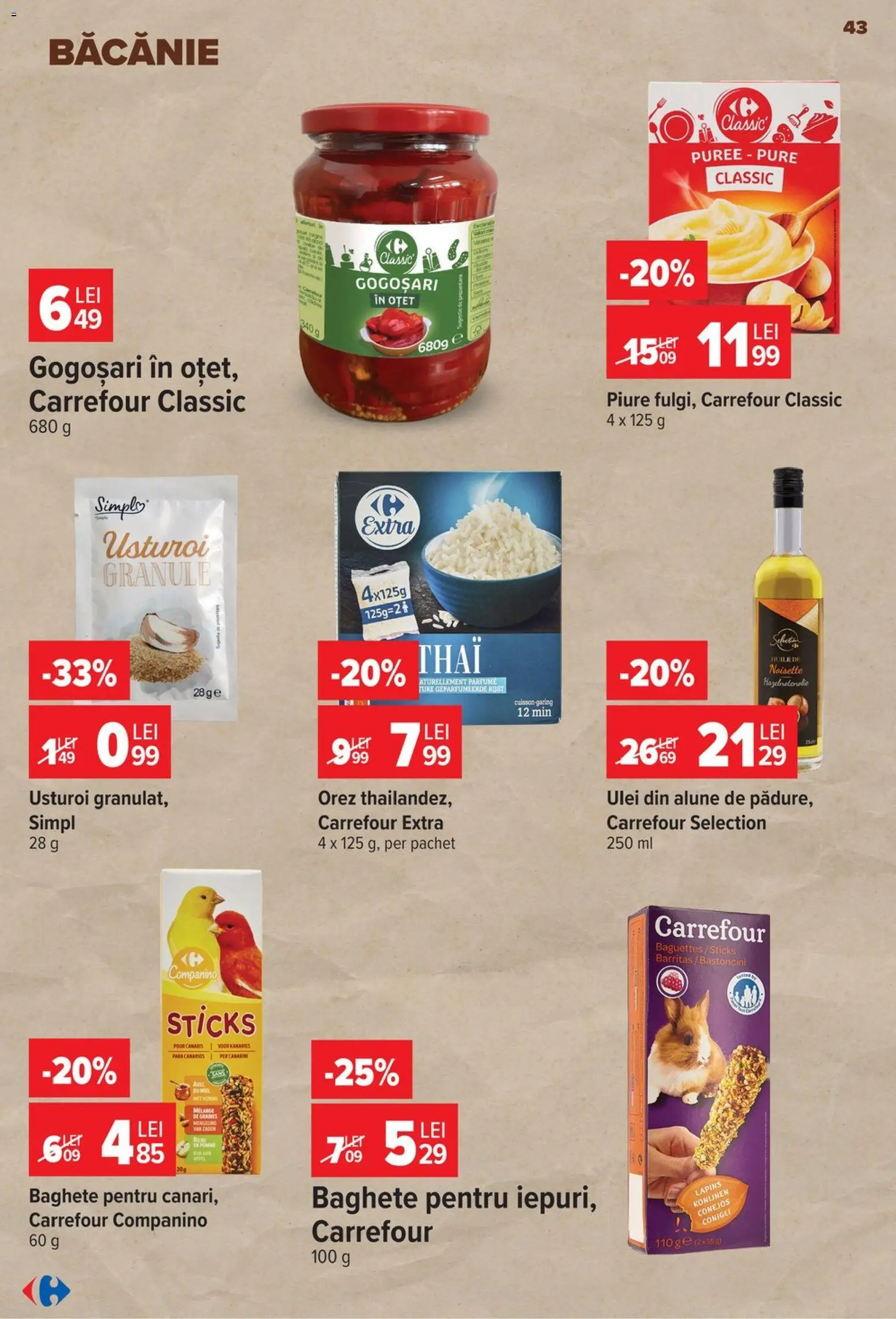 Catalog Carrefour 29 Iulie - 3 August 2026 | Pagina 43 | Produse: Alune, Ulei, Oțet, Orez