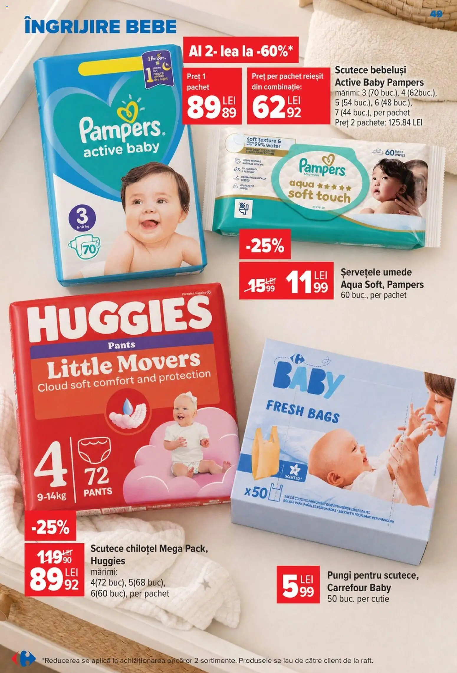 Catalog Carrefour 29 Iulie - 3 August 2026 | Pagina 49 | Produse: Pară, Pepino, Cutie, Șervețele umede